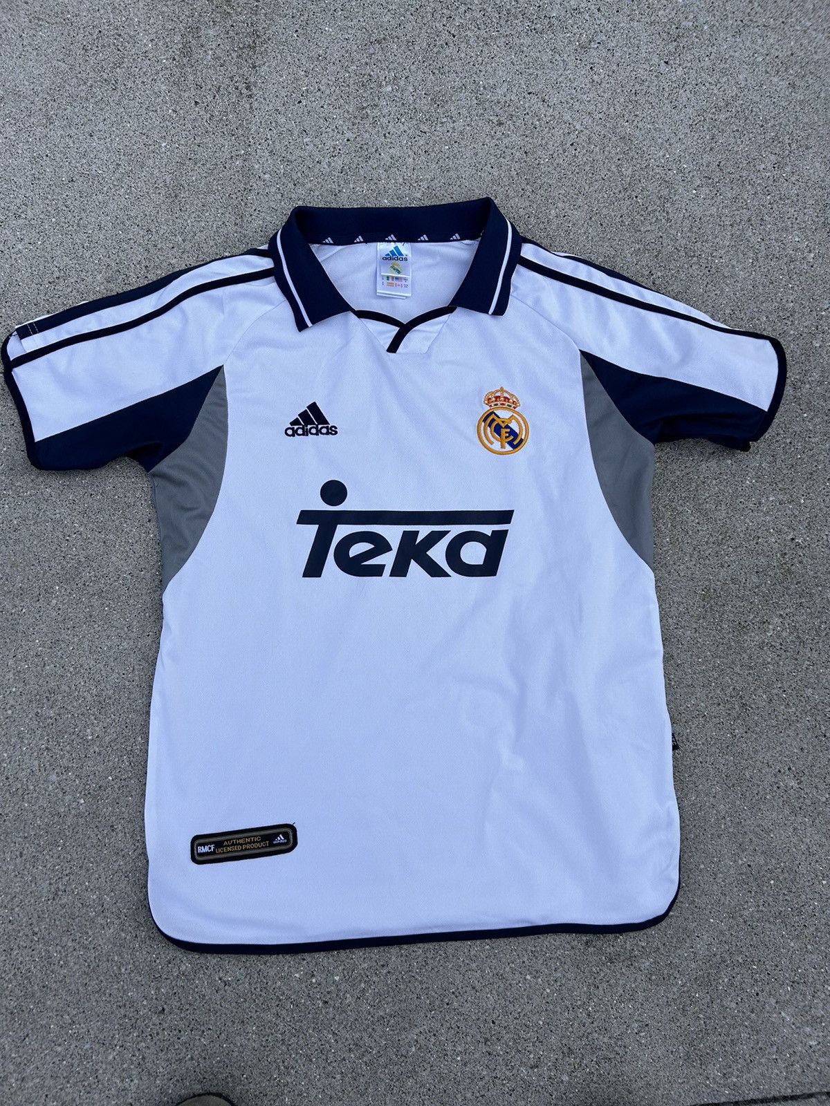 Vintage 2000 01 Real Madrid Home Kit