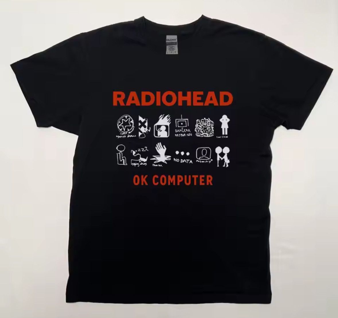 Vintage Streetwear Radiohead The Bend Album Band Print Black T Shirt Hoodie, Sweatshirt | FlexRushtees.com