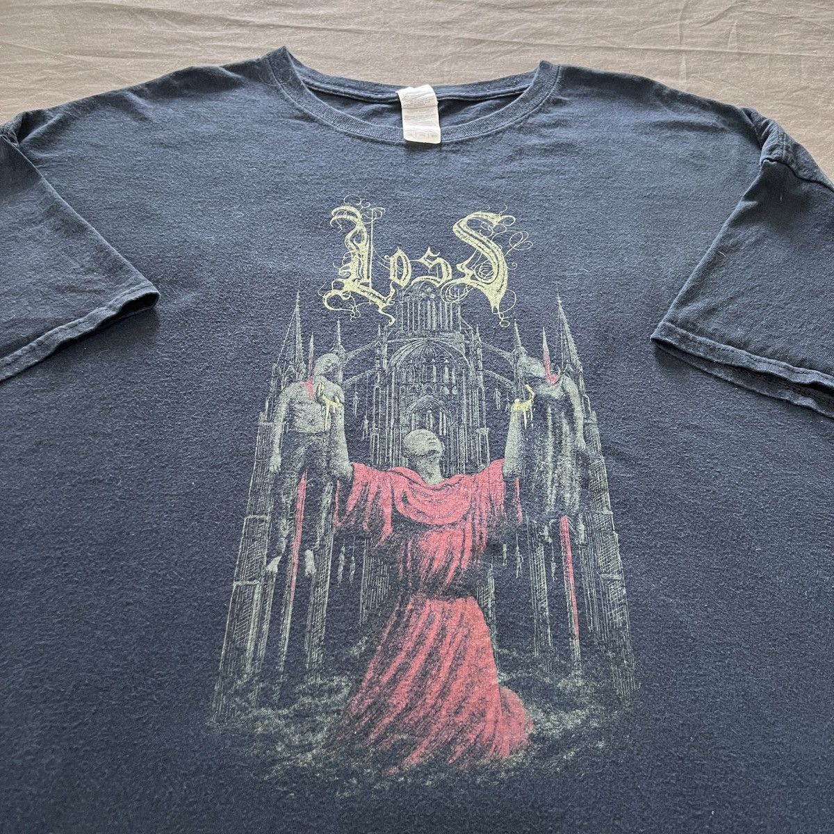 Band Tees Vintage Y2k Loss Death Doom Metal Band Tee 3xl Oversized