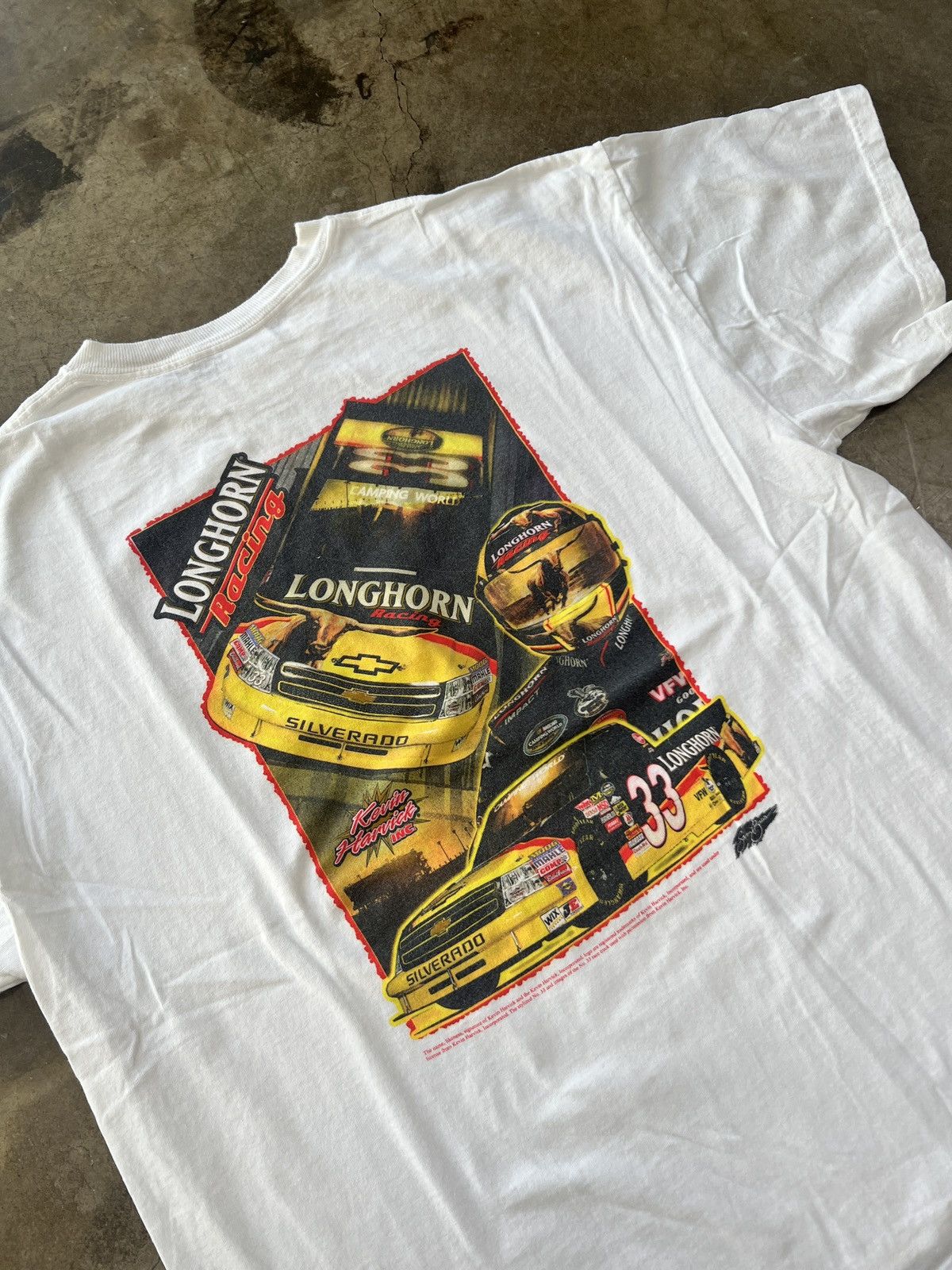 Vintage Nascar Longhorn Racing Tee Sz Extra Large Hoodie, Sweatshirt | FlexRushtees.com
