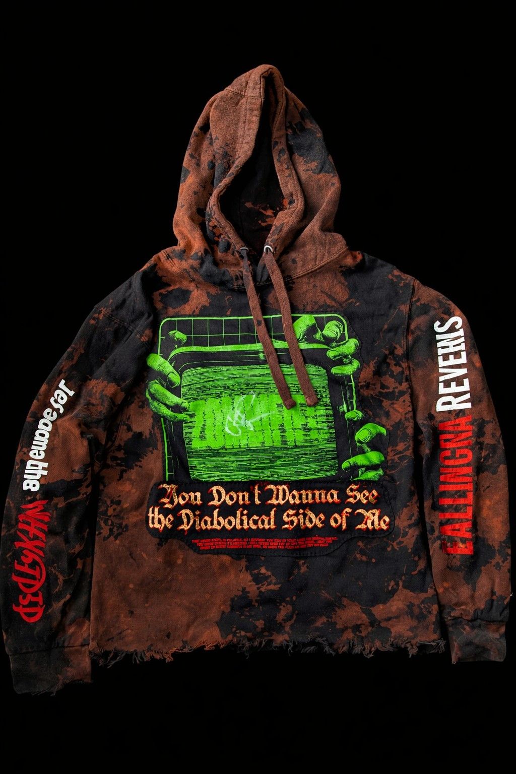 Other One Of One Ronnie Radke Signed Fir Custom Zombie Hoodie T-Shirts, Sweatshirt | FlexRushtees.com