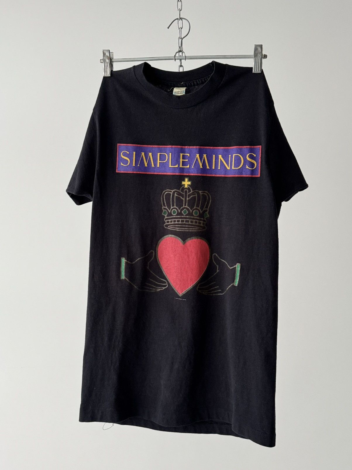 Vintage 1989 Simple Minds European Tour Band T Shirt Hoodie, Sweatshirt | FlexRushtees.com