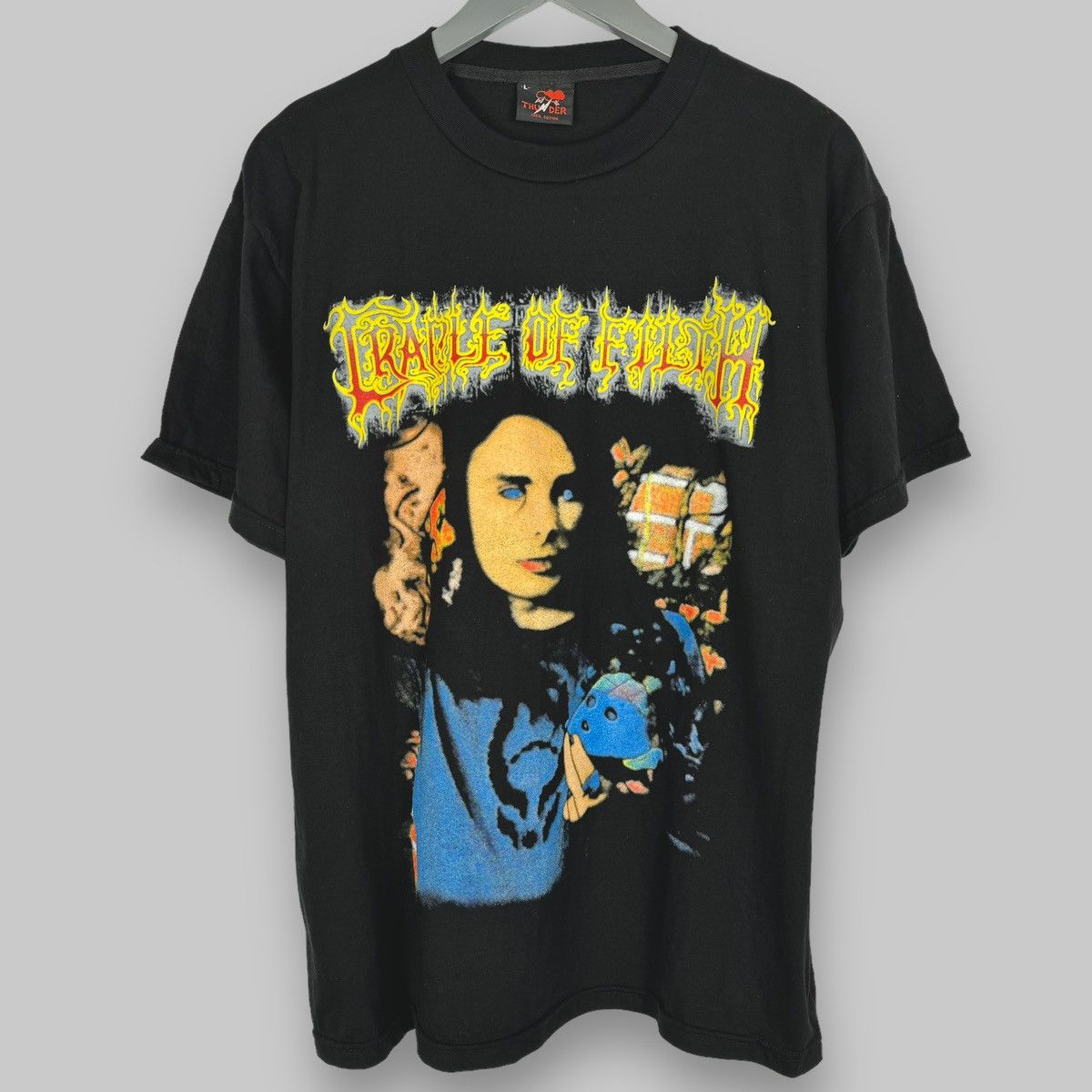 Band Tees Vintage Cradle Of Filth Dani Filth Euro Bootleg T Shirt Hoodie, Sweatshirt | FlexRushtees.com