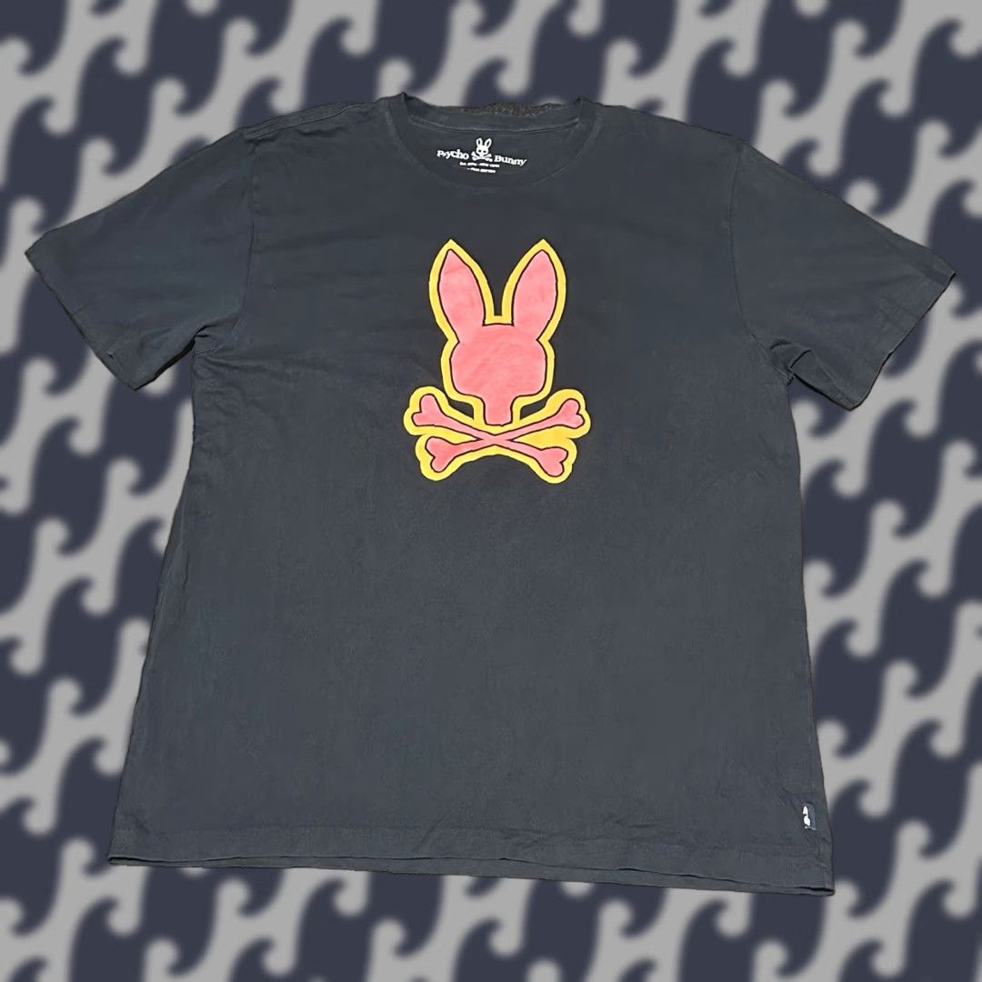 Bunny Psycho Bunny T Shirt Men Navy Blue Bennett Graphic Print Short Sleeve 2xl Logo Classic Hoodie, Sweatshirt