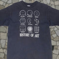 Vintage History Of Art Tee Shirt 1991 Large Made In Usa Sof Tee Unisex 100 Cotton Black Grap Hoodie, Sweatshirt