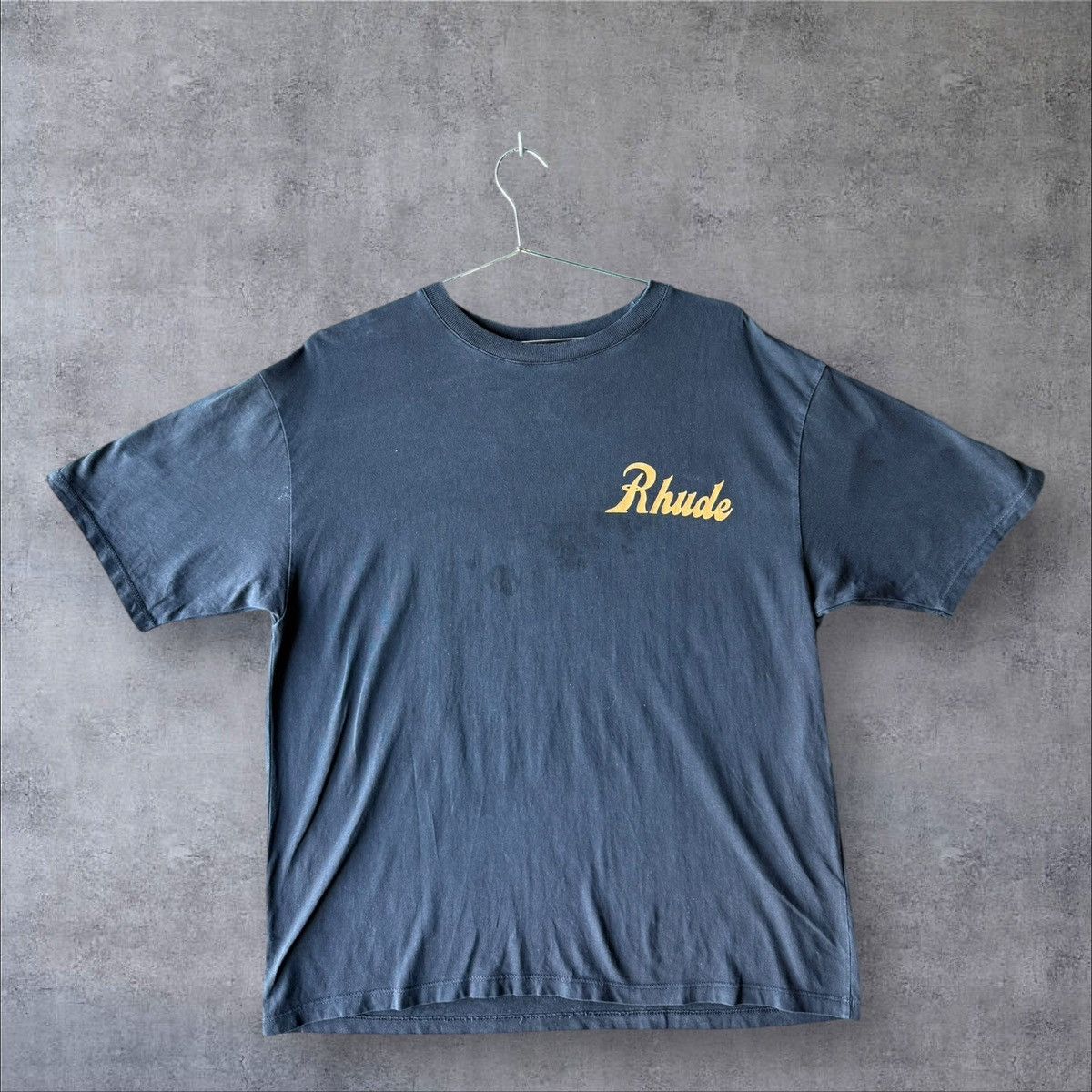 Used Rhude Sales And Services S S Tee Vintage Black Size S Hoodie, Sweatshirt | FlexRushtees.com