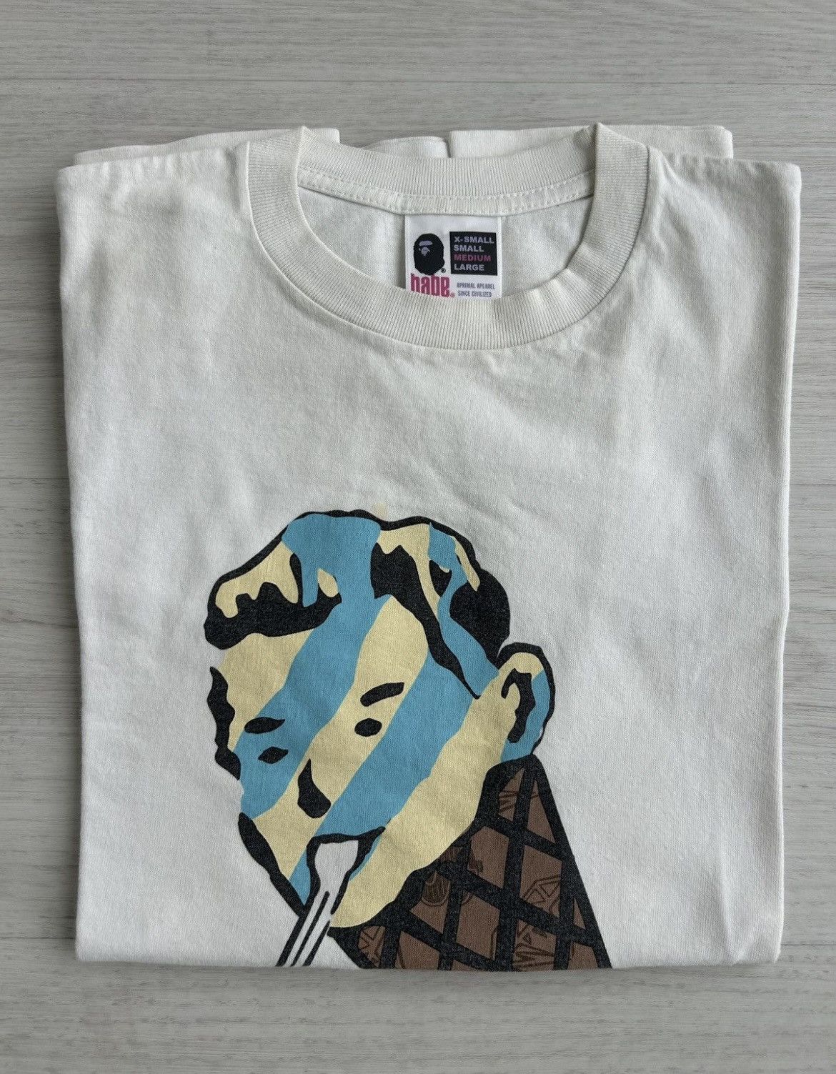 Bape Very Rare Og 2005 A Bathing Ape Ice Cream Coneman Sample T-Shirts, Hoodie, Sweatshirt | FlexRushtees.com
