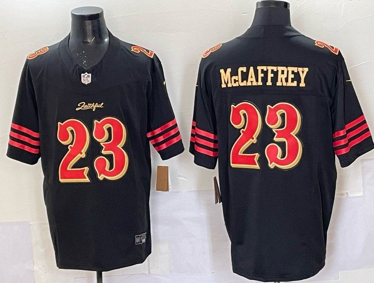 Other 49ers 23 Christian Mccaffrey Black Gold Rivalries Jersey