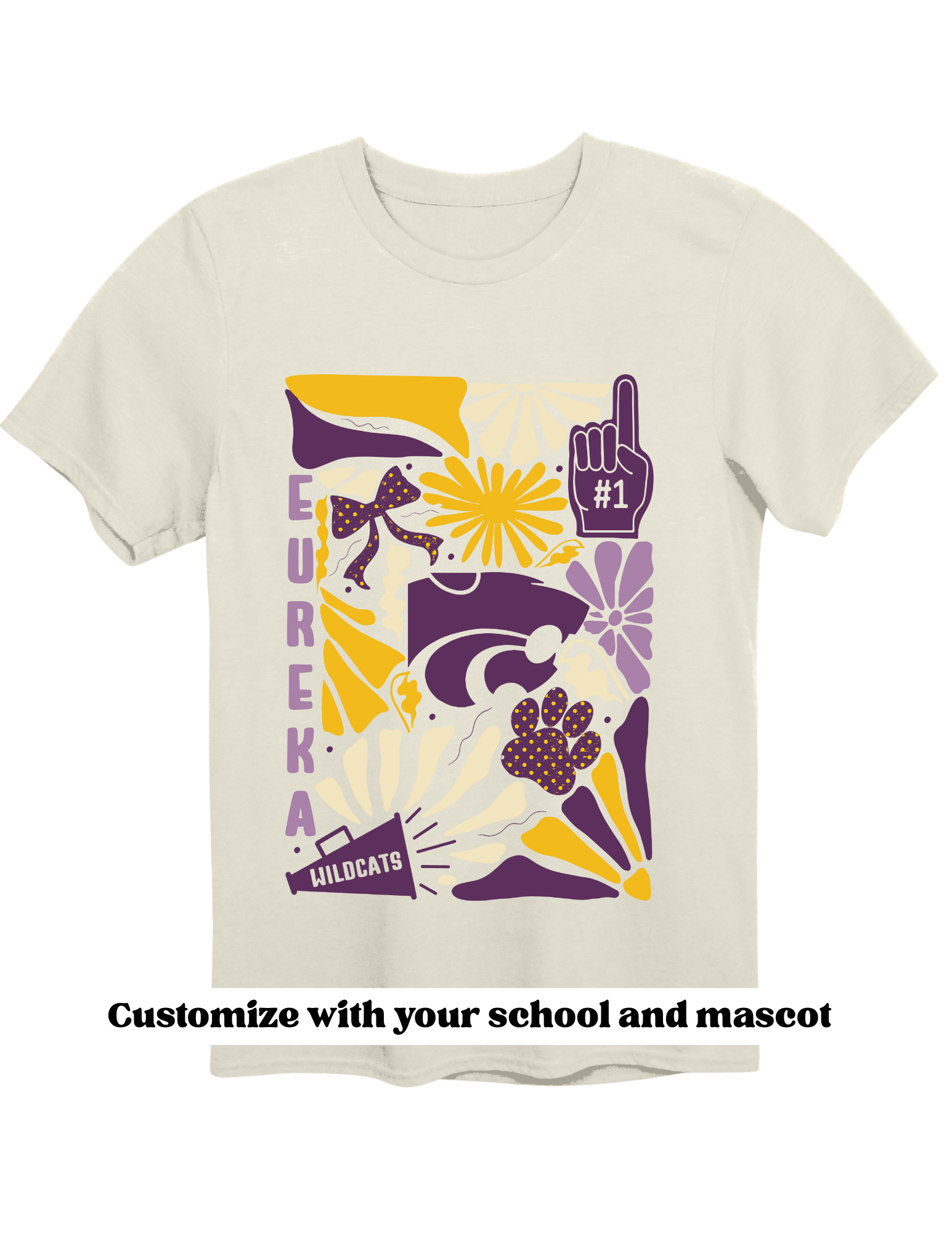 Boho Wildflower Custom Mascot School Spirit Shirt