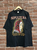 Band Tees Rare 00s Sepultura Dante Xxi Thrash Metal Band Tshirt Grail Hoodie, Sweatshirt | FlexRushtees.com