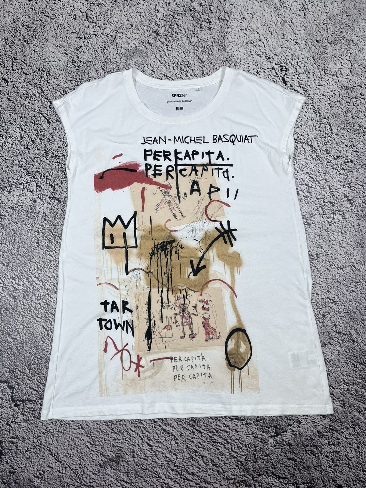 Jean Michel Basquiat Vintage Jean Michel Basquiat Per Capita Pop Art Tee Tank Top