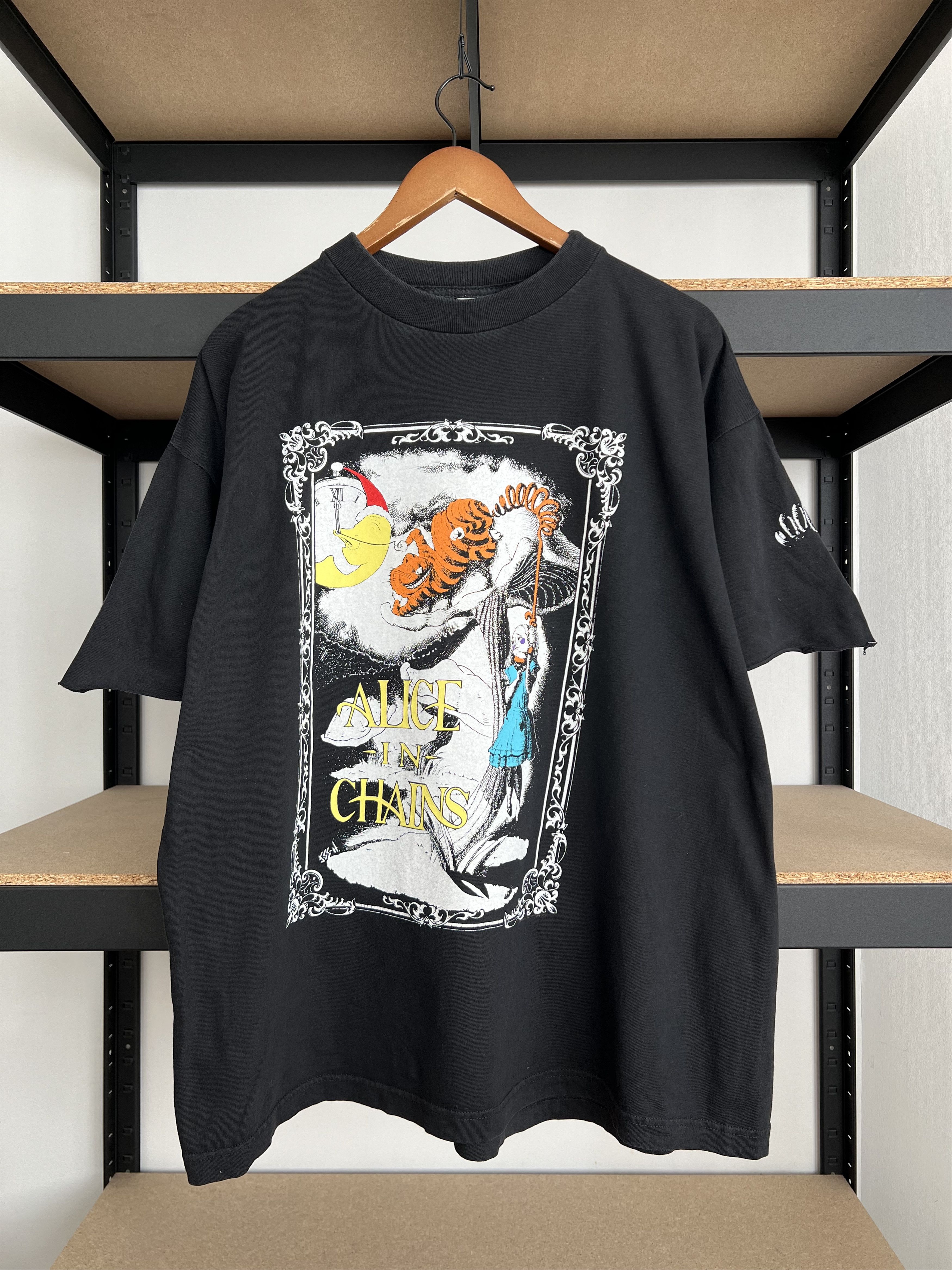 Band Tees Vintage 1992 Alice In Chains Wonderland Black T Shirt Hoodie, Sweatshirt | FlexRushtees.com