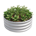 Homemade 32 08 11 4 Tall Round Raised Garedn Bed Metal Raised Beds