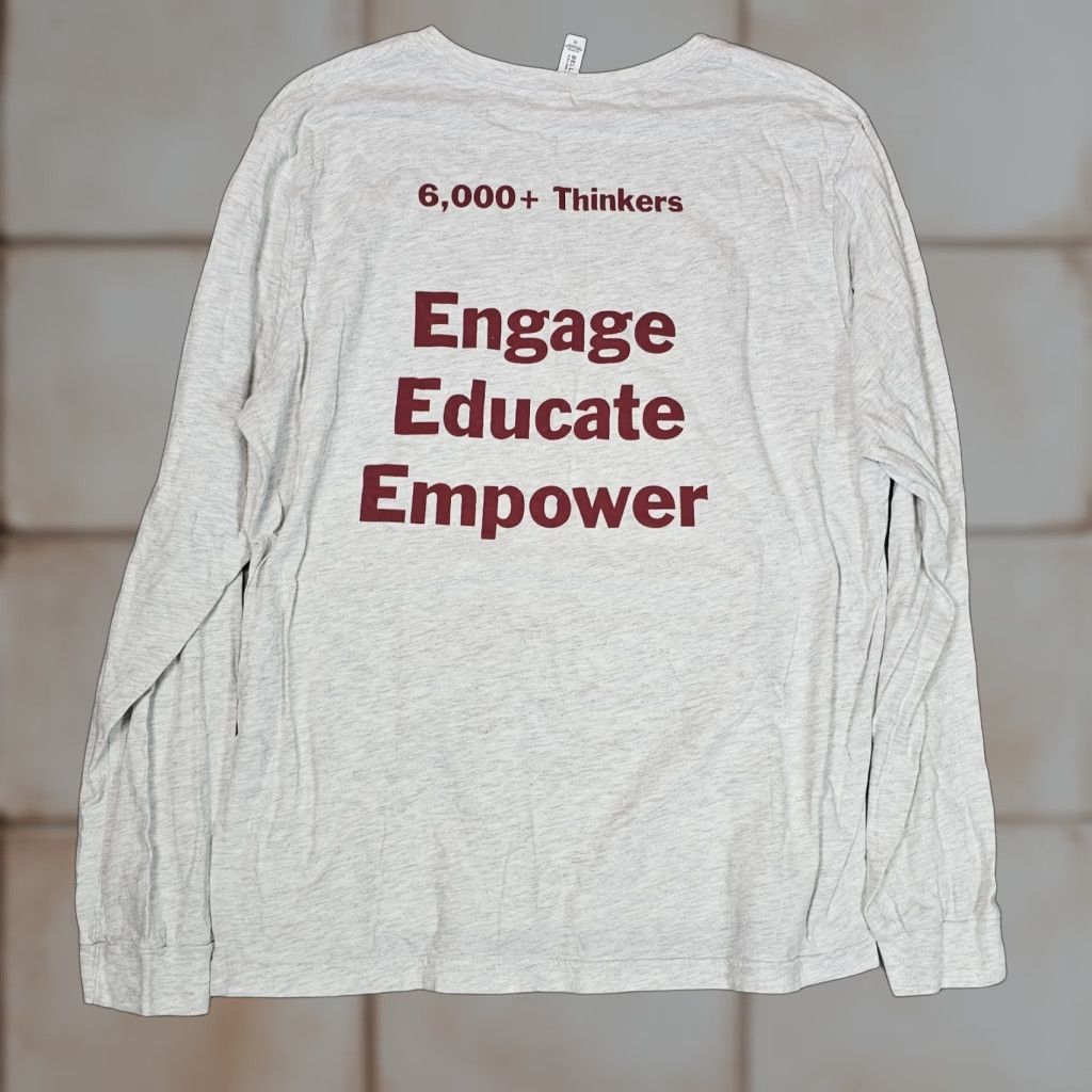 Vintage Ithaca City School District Graphic T Shirt Adult Xl Gray L S 6 000 Thinkers Hoodie, Sweatshirt | FlexRushtees.com