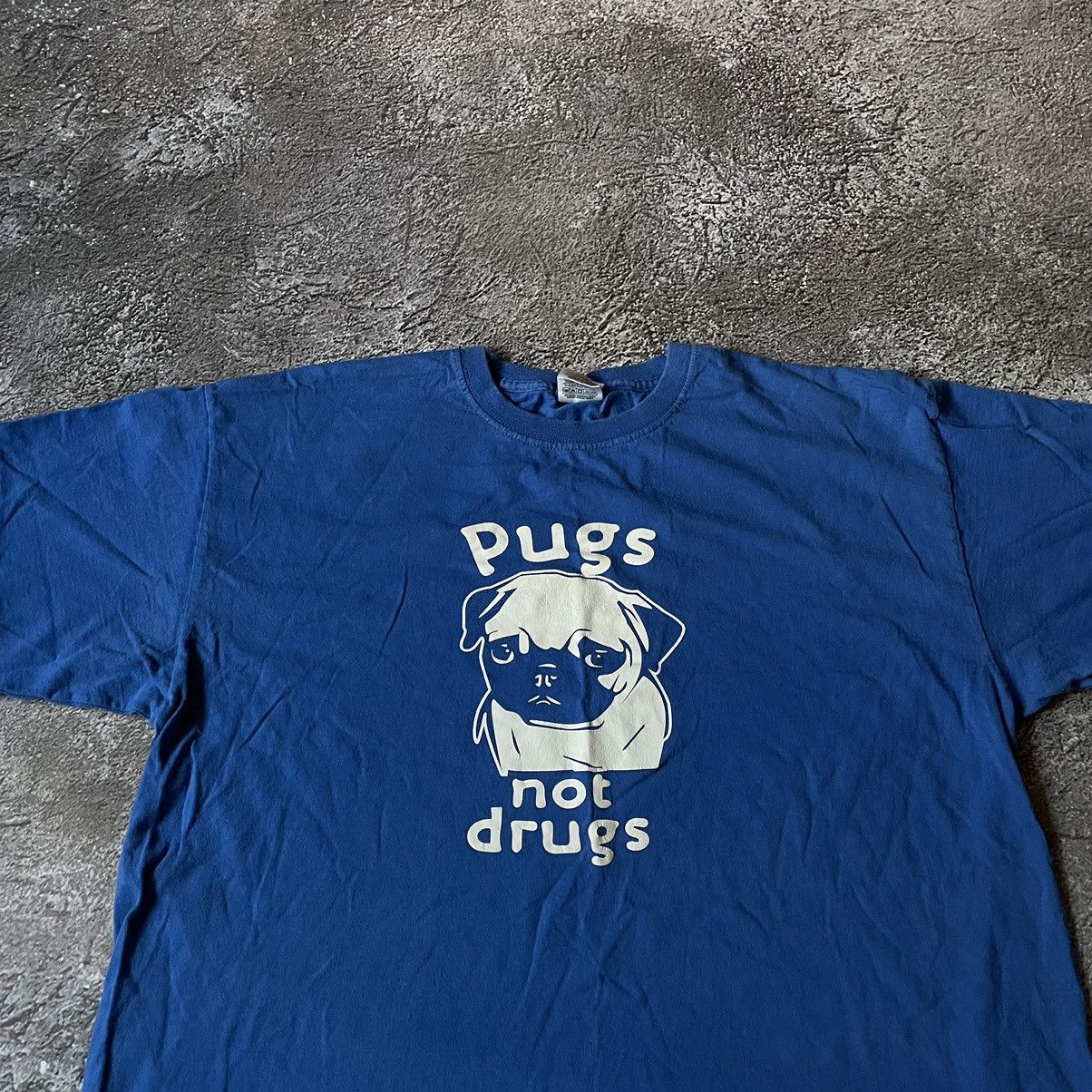 Band Tees Vintage Y2k Pugs Not Drugs Funny Slogan Tee Hoodie, Sweatshirt | FlexRushtees.com