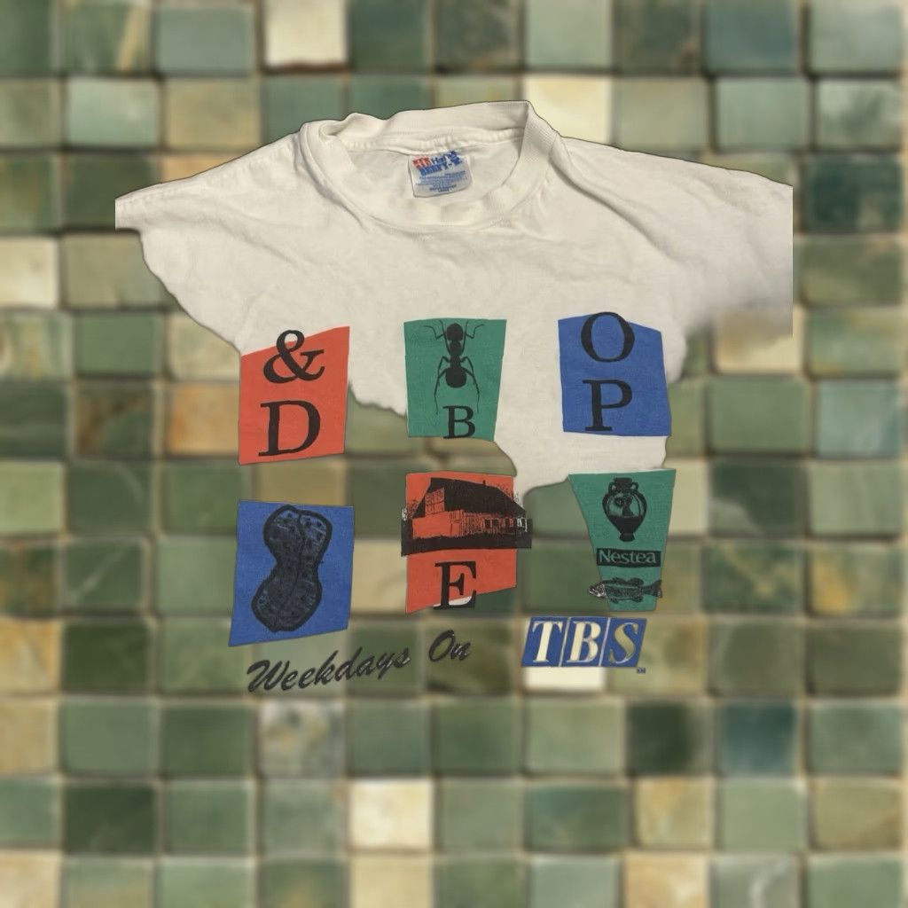 Hanes Vintage Andy Griffith Show T Shirt Large 90s Hanes Cotton White Short Sleeve Crew Neck Mens Re