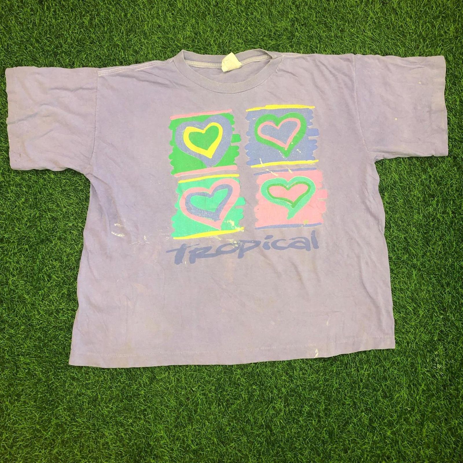 Other Women S Purple Tropical Heart Graphic Tee