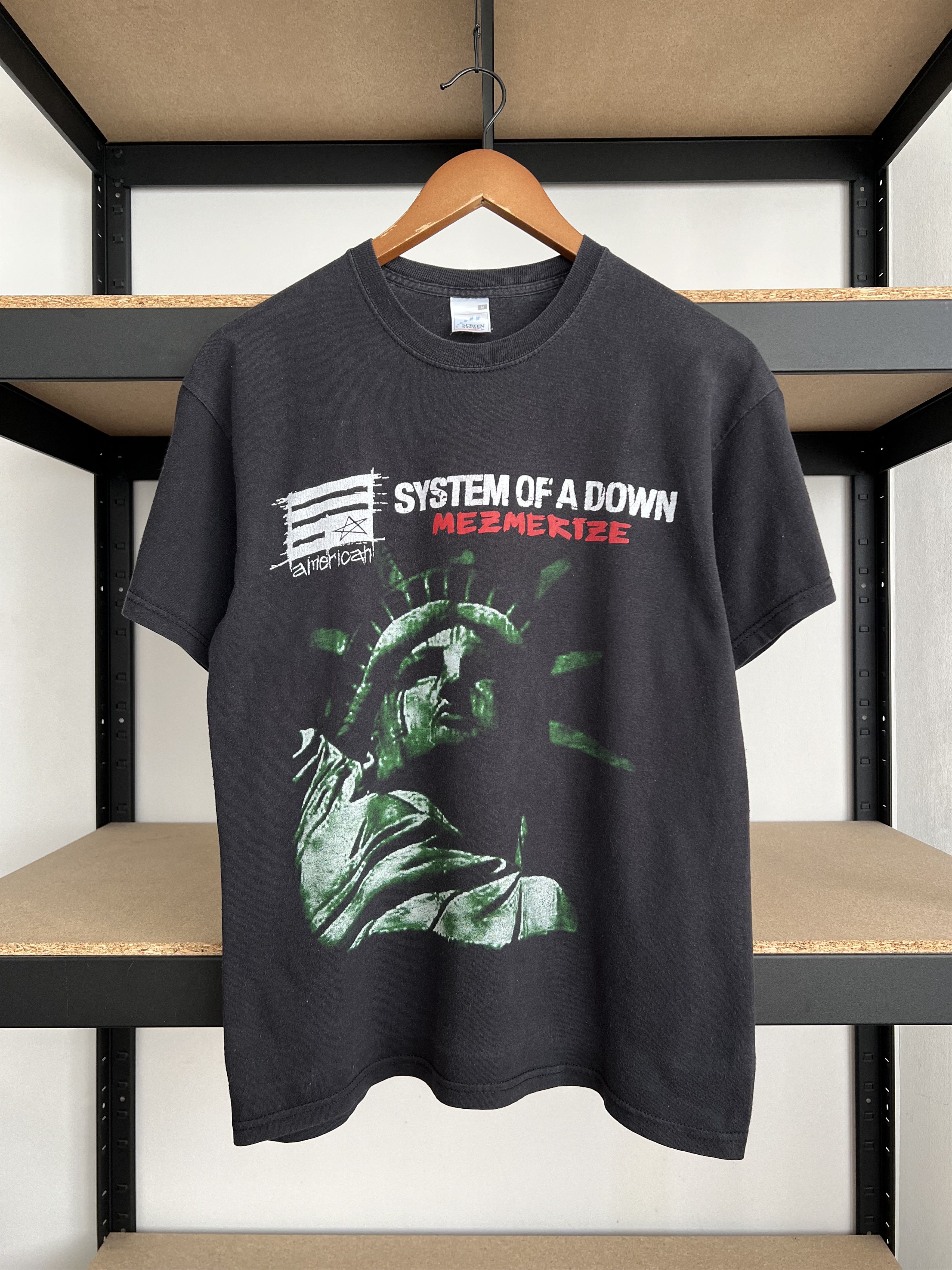 Band Tees Vintage 2000s System Of A Down Mezmerize Black T Shirt Hoodie, Sweatshirt | FlexRushtees.com