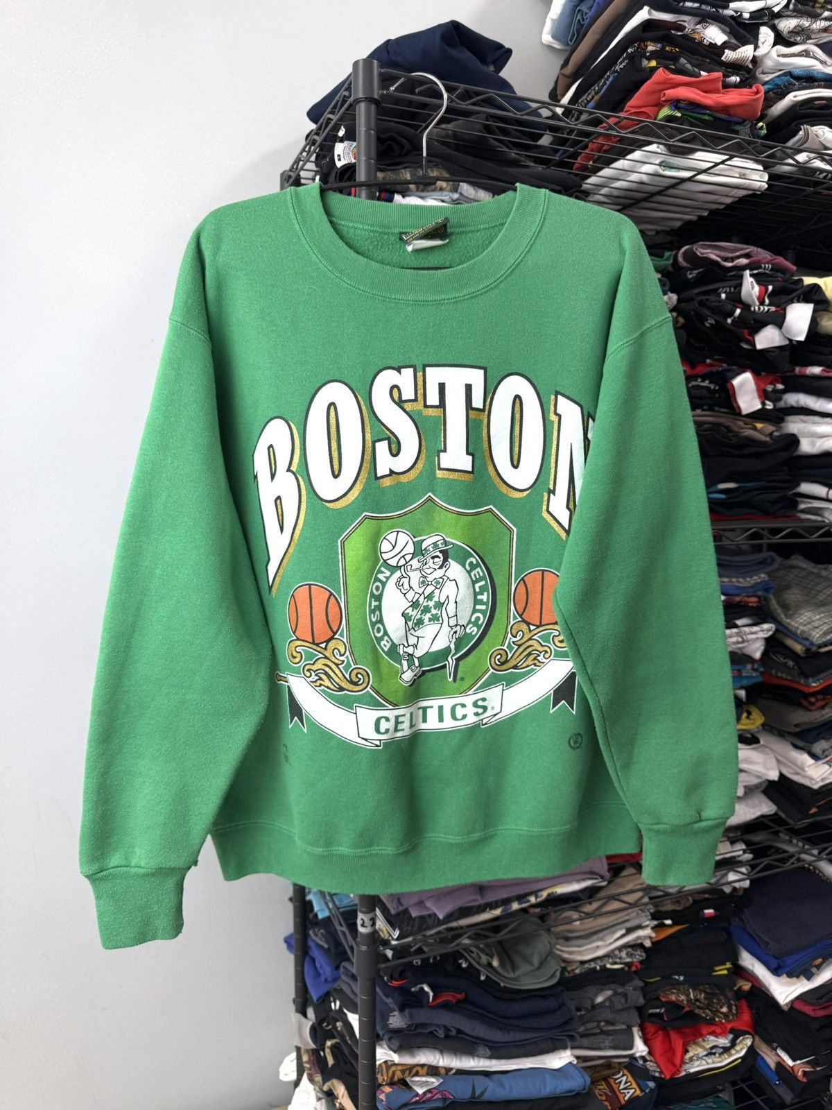 Rare 1990s Vintage Boston Celtics Nba Sweatshirt T-Shirts, Hoodie | FlexRushtees.com