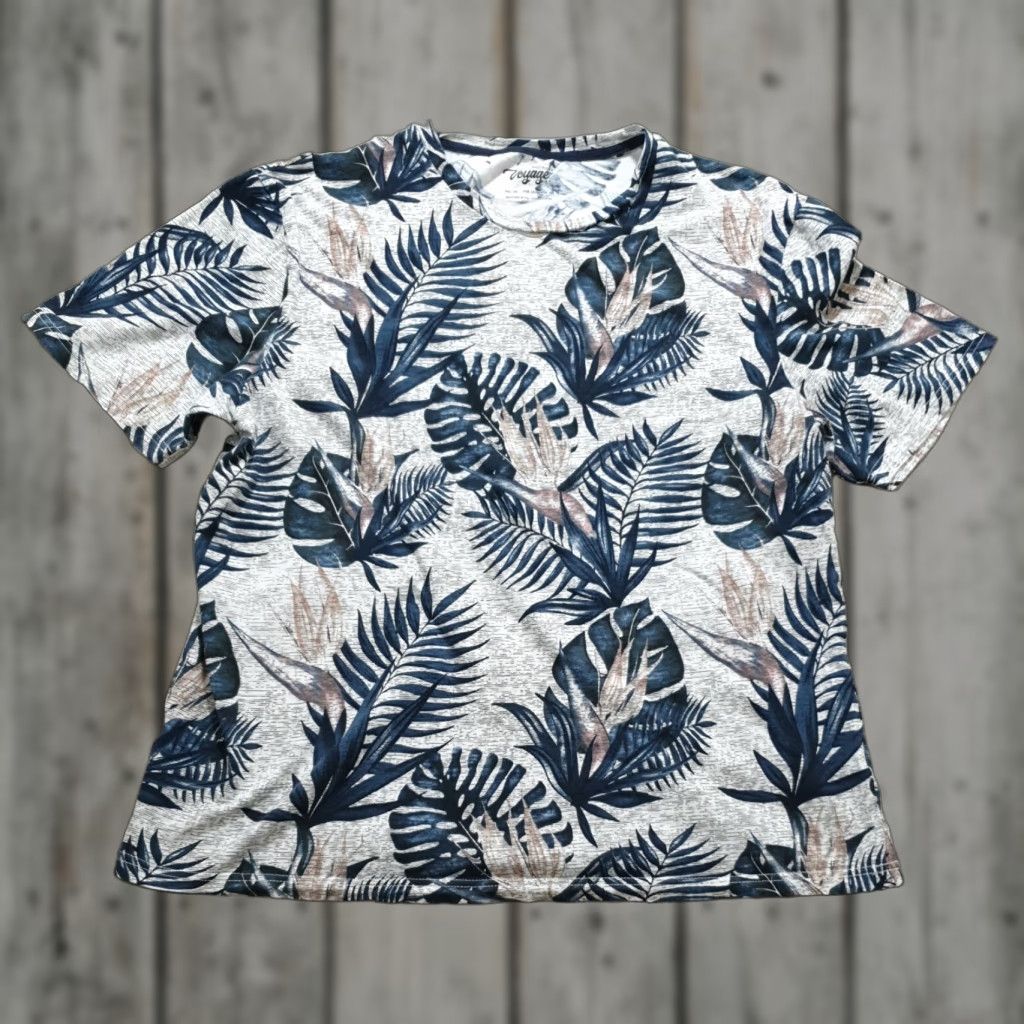 Paradise Vintage Craft Flow Men S Short Sleeve T Shirt 2xl Hawaiian Bird Of Paradise Floral Aloha Be
