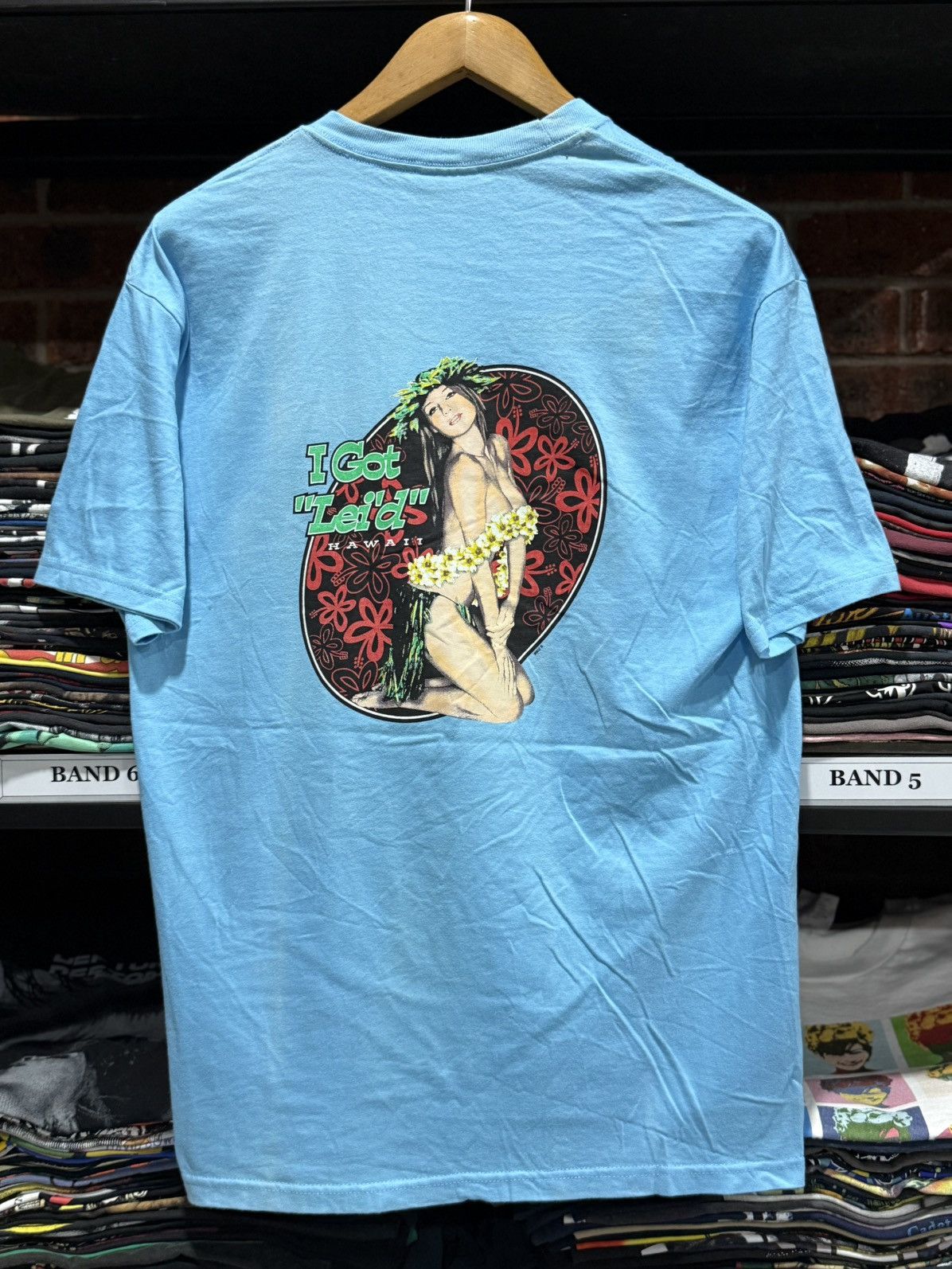 Vintage I Got Lei D Hawaii Nekad Girl Surf Tee Hoodie, Sweatshirt | FlexRushtees.com