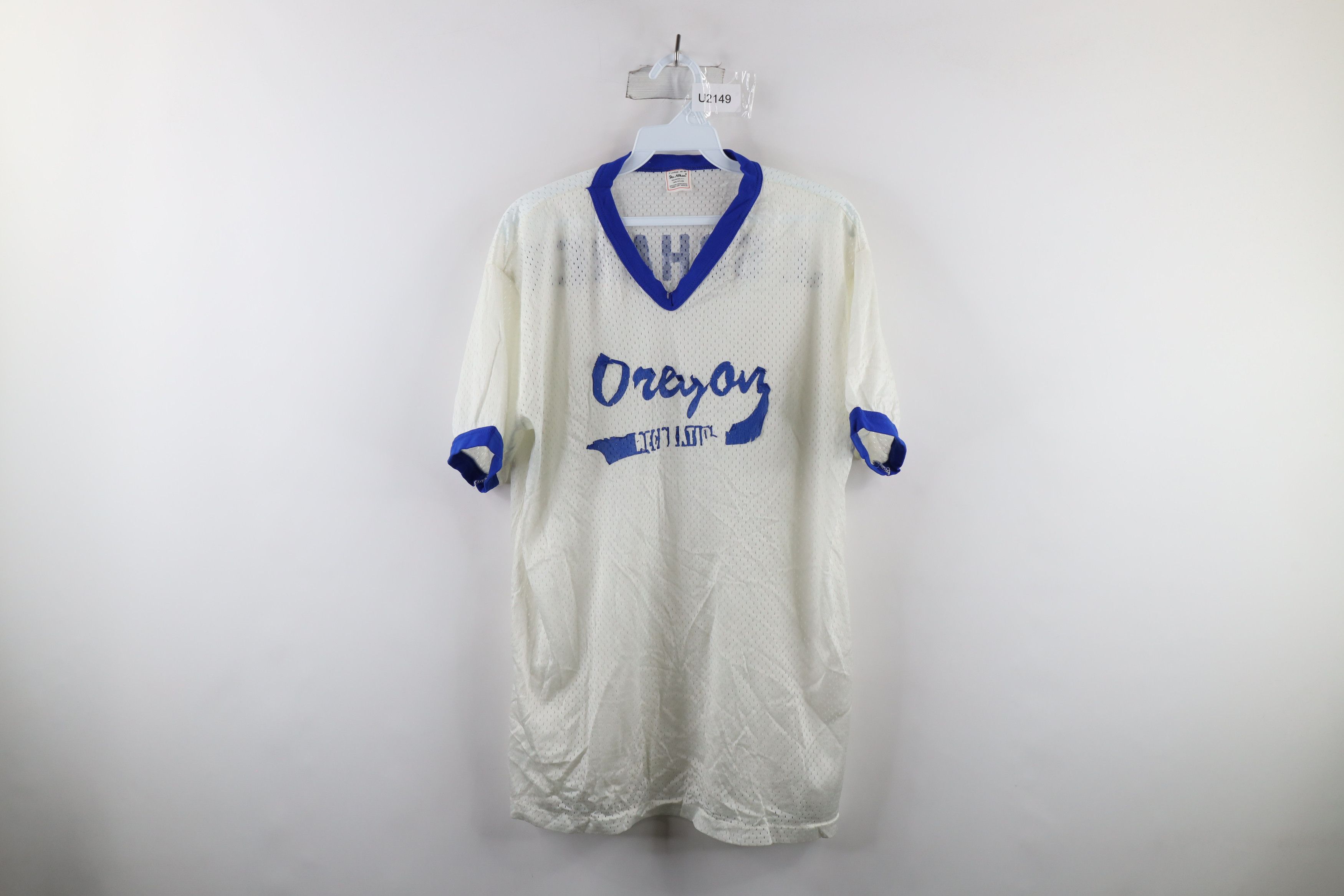 Vintage 60s 70s Oregon Recreation Mesh Baseball Jersey Usa