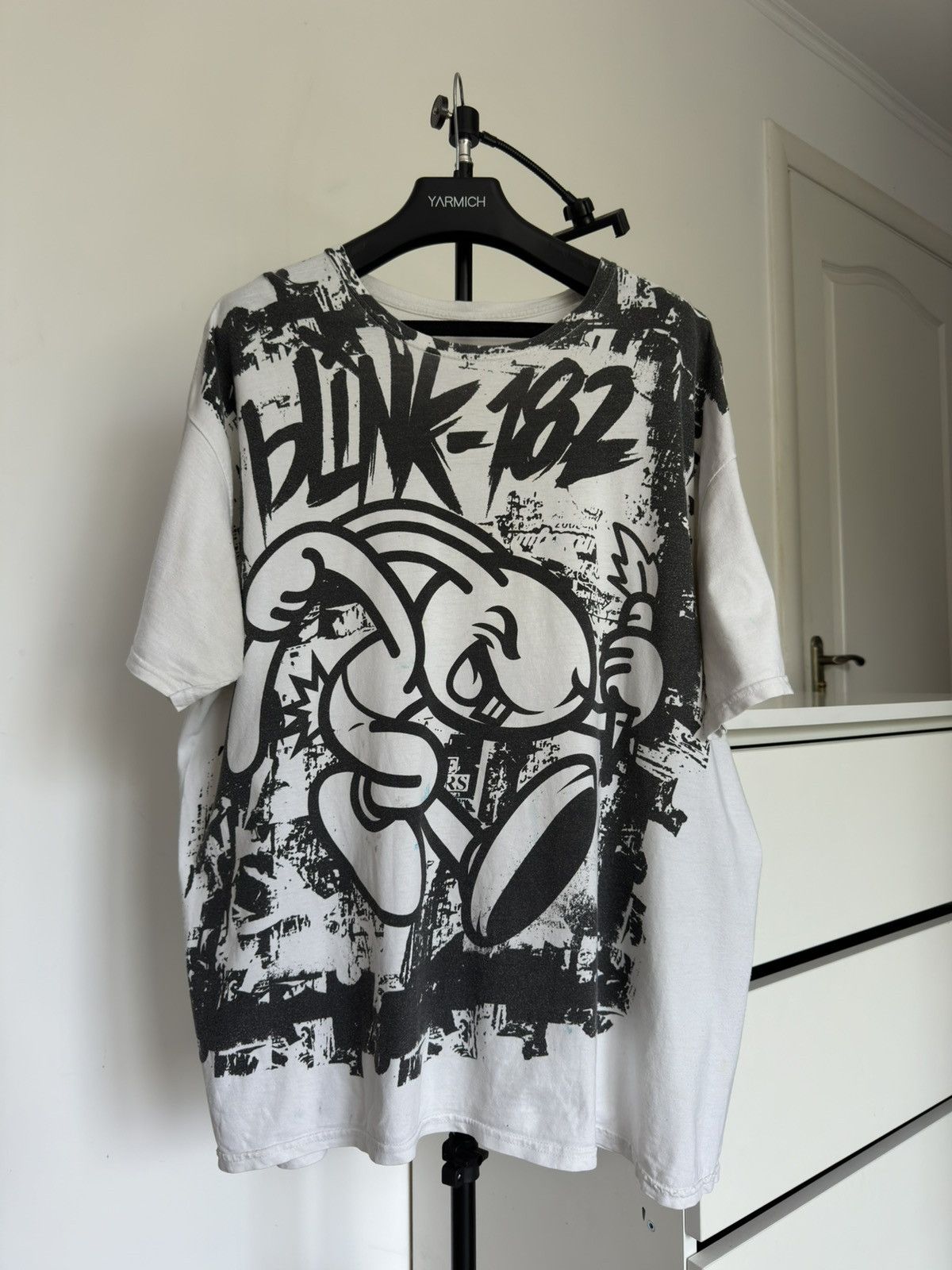 Vintage 2000s Blink 182 Bunny Print Tee Hoodie, Sweatshirt | FlexRushtees.com