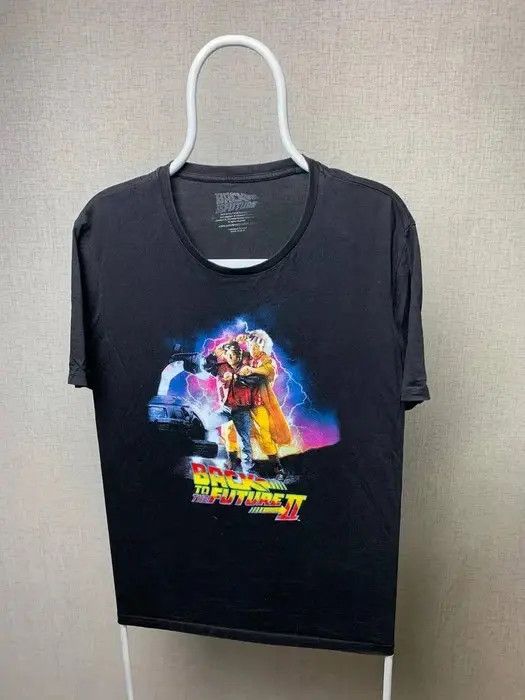Band Tees Back To The Future 2 T Shirt Size M Black Big Logo