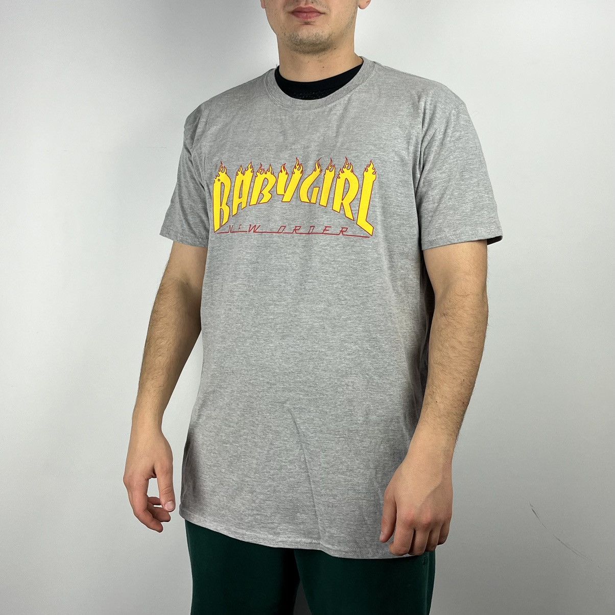 Band Tees Baby Girl New Order Tshirt Logo Thrasher Size Xlarge Hoodie, Sweatshirt | FlexRushtees.com