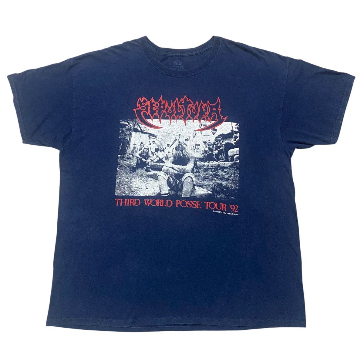Vintage Y2k Sepultura Third World Posse Tour 92 T-Shirts, Hoodie, Sweatshirt | FlexRushtees.com
