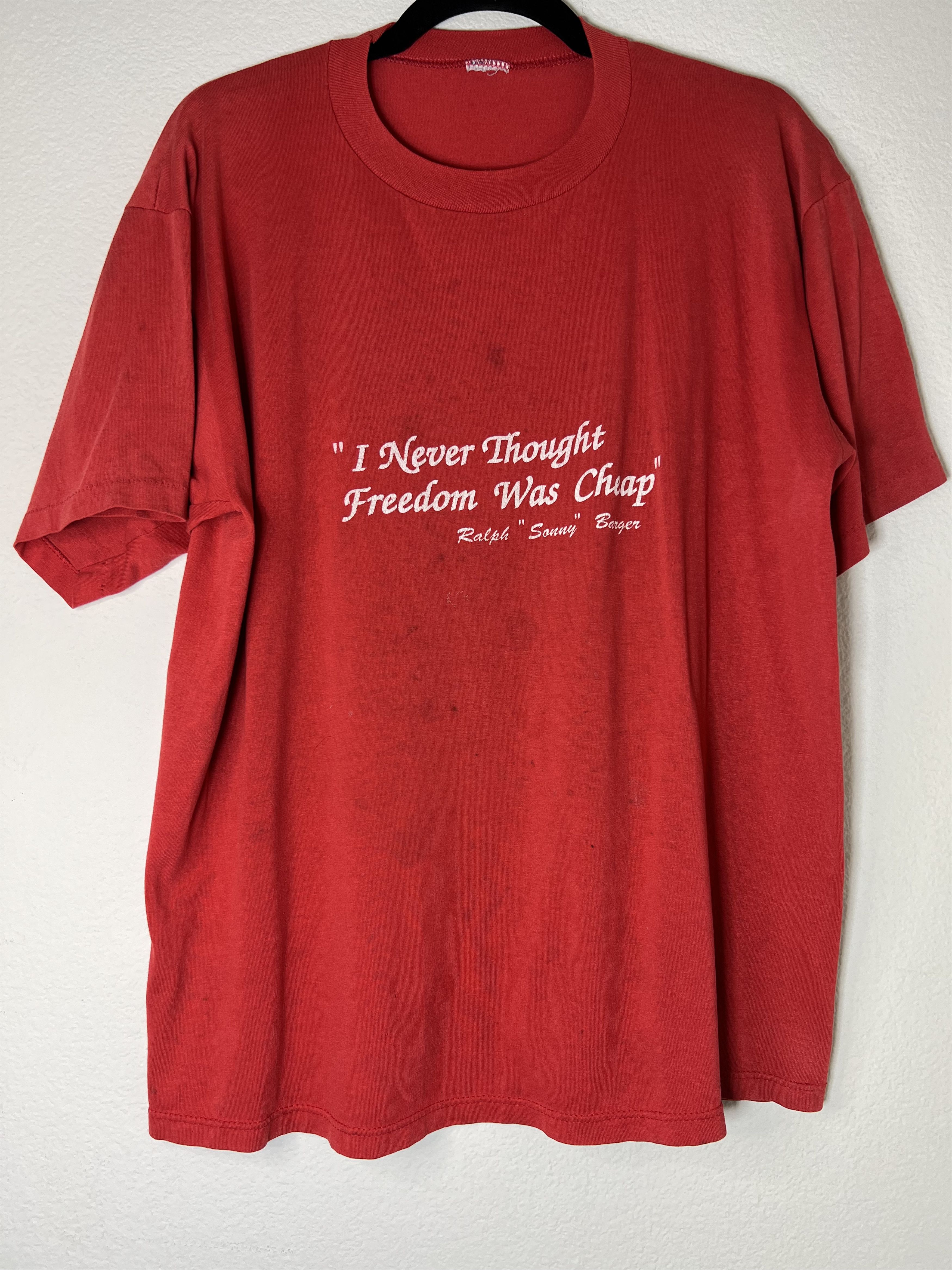 Vintage Rare I Never Thought Freedom Was Cheap Sonny Barger Shirt Hoodie, Sweatshirt | FlexRushtees.com