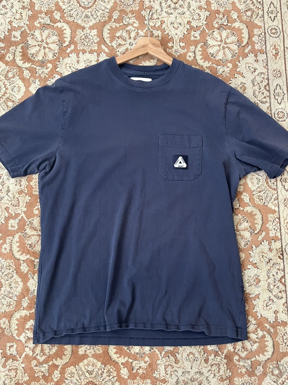 Palace Pocket Tee Shirt Navy Blue Hoodie, Sweatshirt | FlexRushtees.com