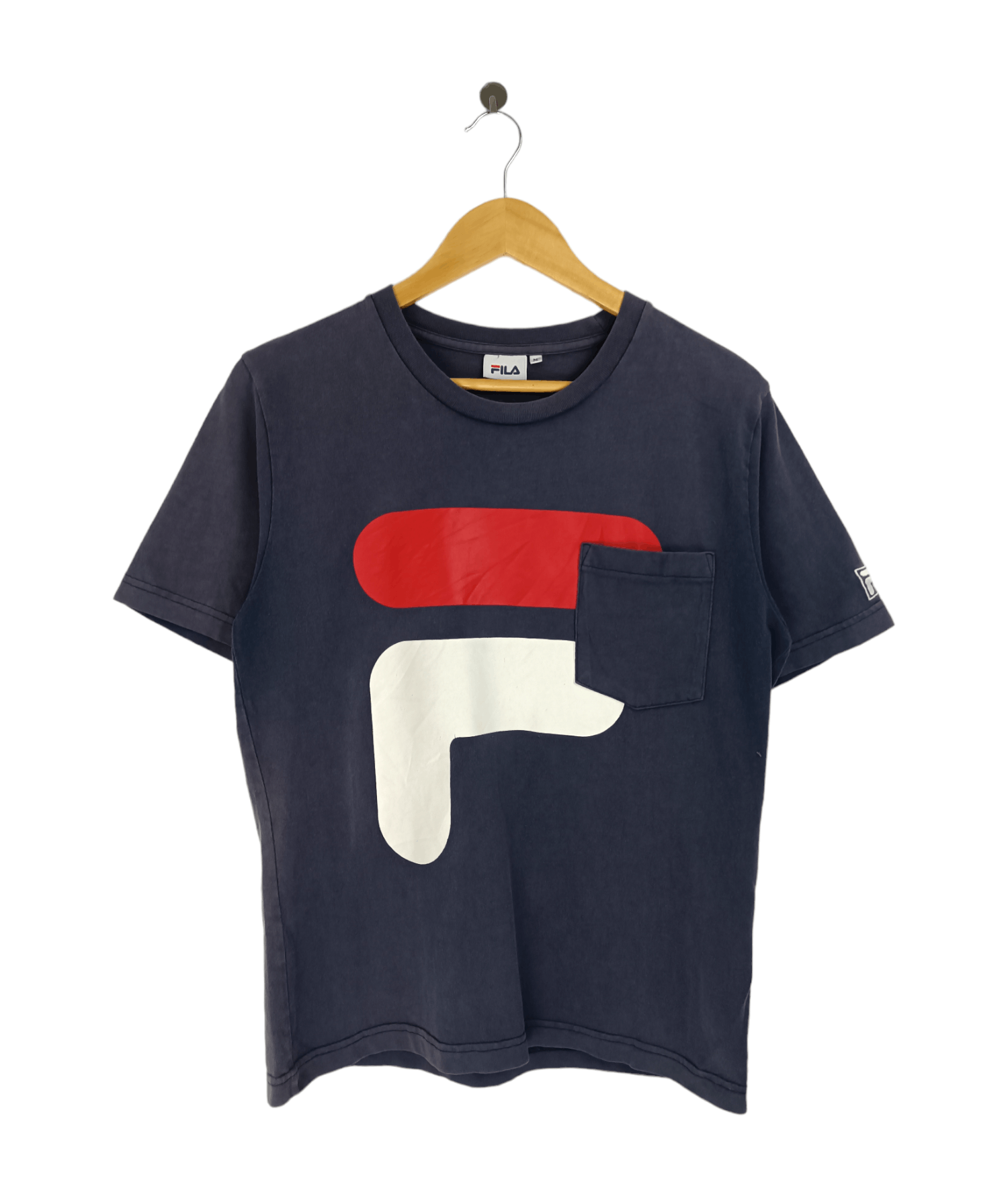Vintage Faded Fila Y2k Big Logo Very Rare Tee Hoodie, Sweatshirt | FlexRushtees.com
