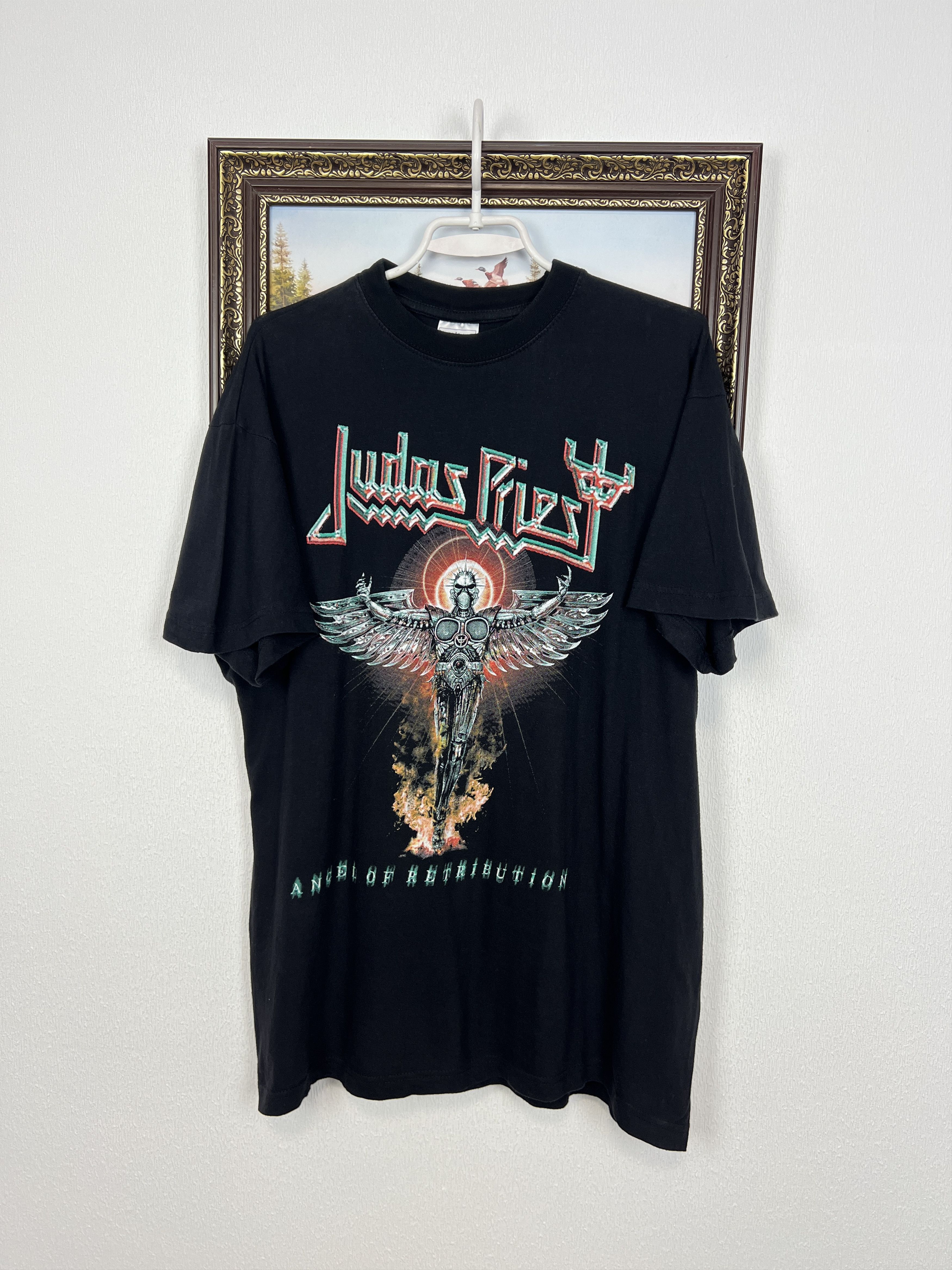 Vintage Judas Priest Medium Angel Of Retribution Tee Shirt Hoodie, Sweatshirt | FlexRushtees.com