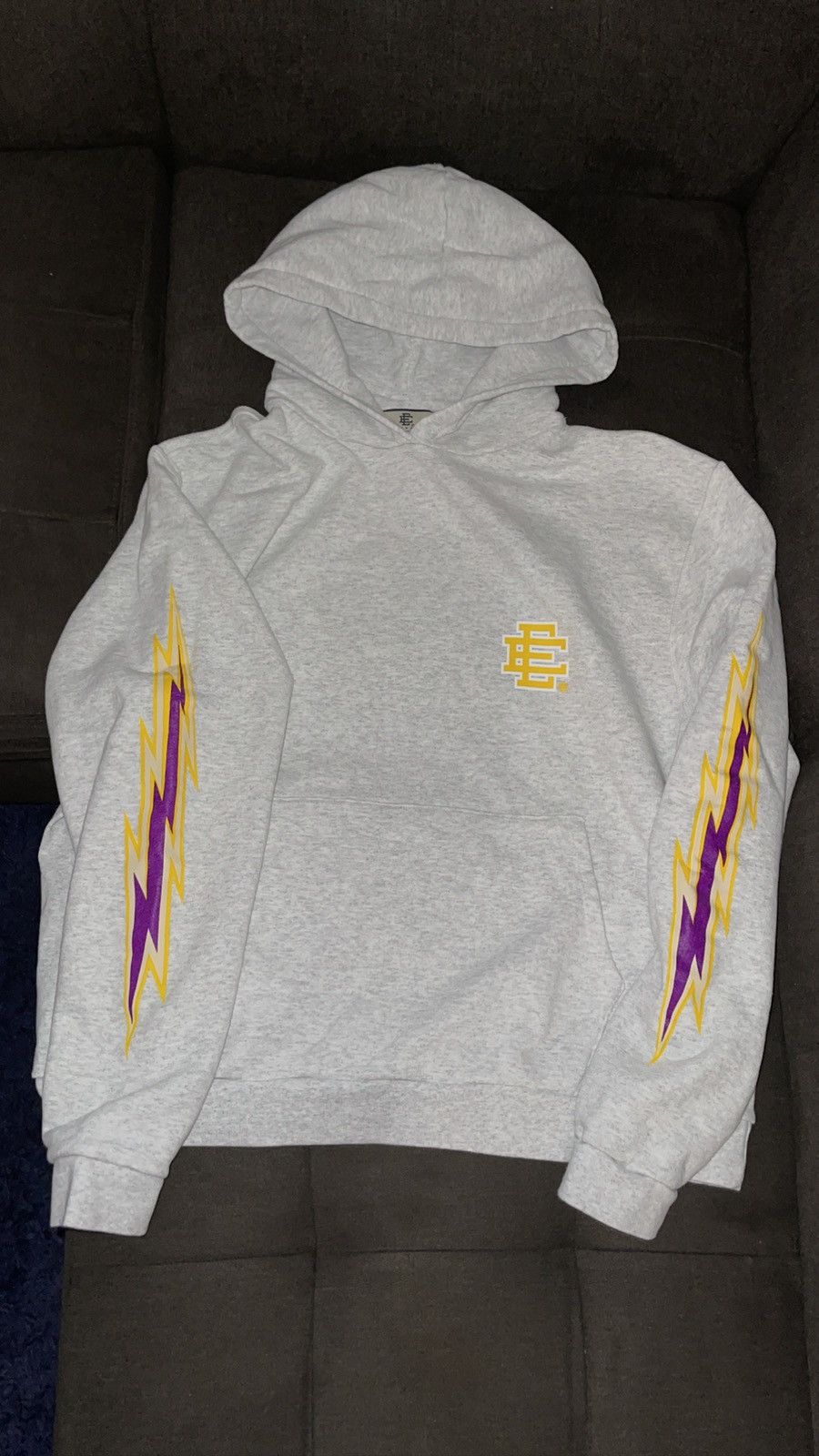 Emanuel Eric Emanuel Lightning Lakers Hoodie Nyc Exclusive T-Shirts, Sweatshirt | FlexRushtees.com