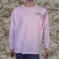 Delta Vintage Budweiser Beer Long Sleeve T Shirt Delta 2xl White Cotton Mens Crew Neck Graphic Print