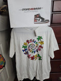 Dead Grateful Dead Swirl Dancing Bear White Tee S Hoodie, Sweatshirt | FlexRushtees.com