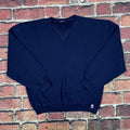 Athletic Vintage Russell Athletic Sweatshirt Navy Blue Blank Crewneck