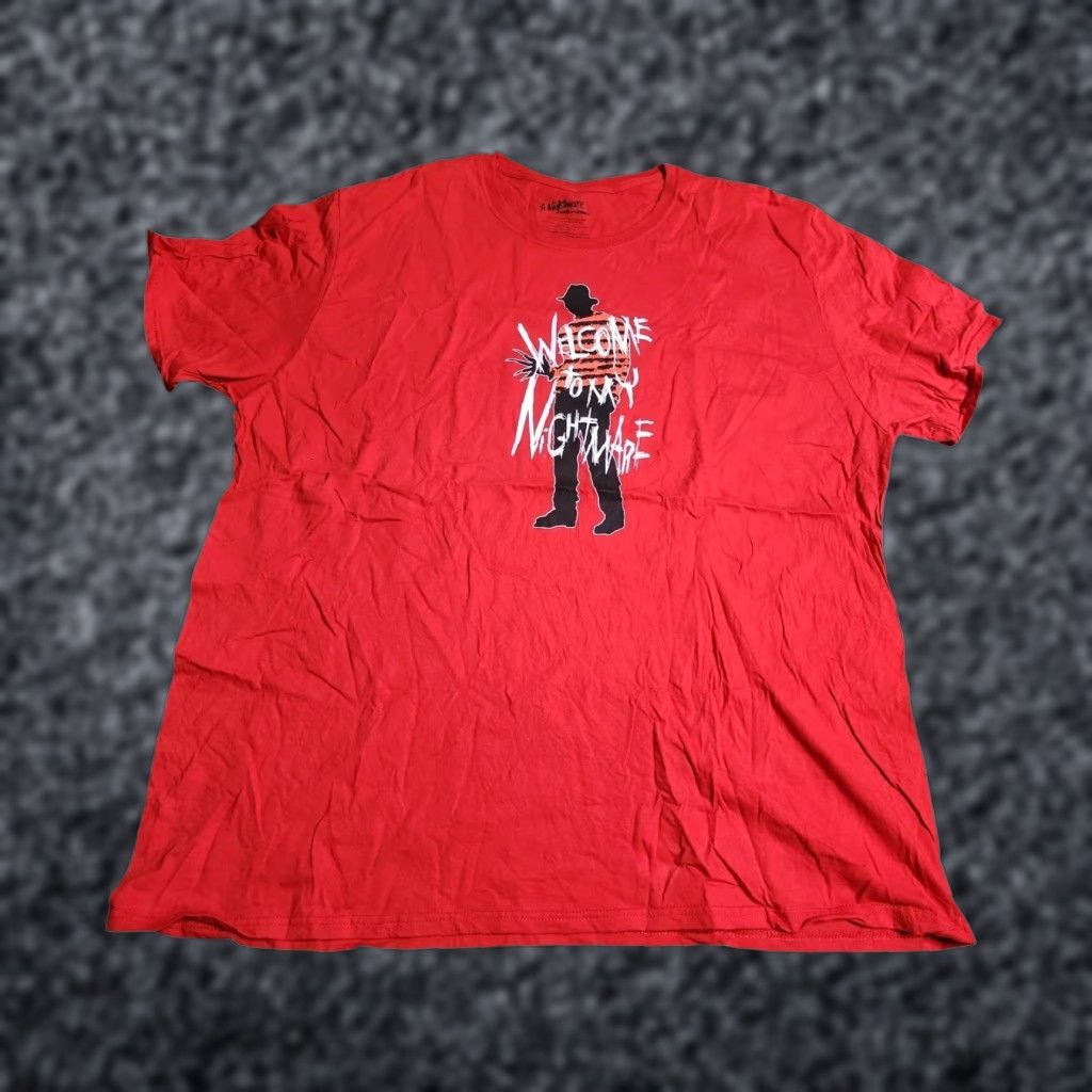 Vintage A Nightmare On Elm Street Freddy Krueger Welcome T Shirt Halloween Mens 3xl Red Shir