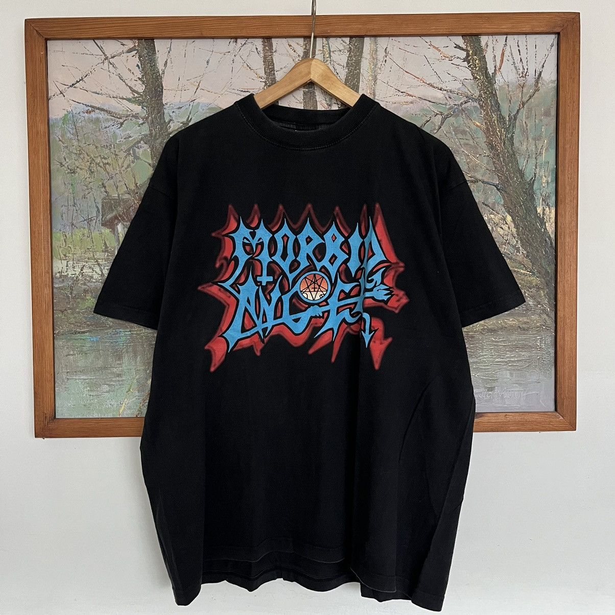 Band Tees Vintage 90s 2000s Morbid Angel European Heretic Tour Hoodie, Sweatshirt | FlexRushtees.com