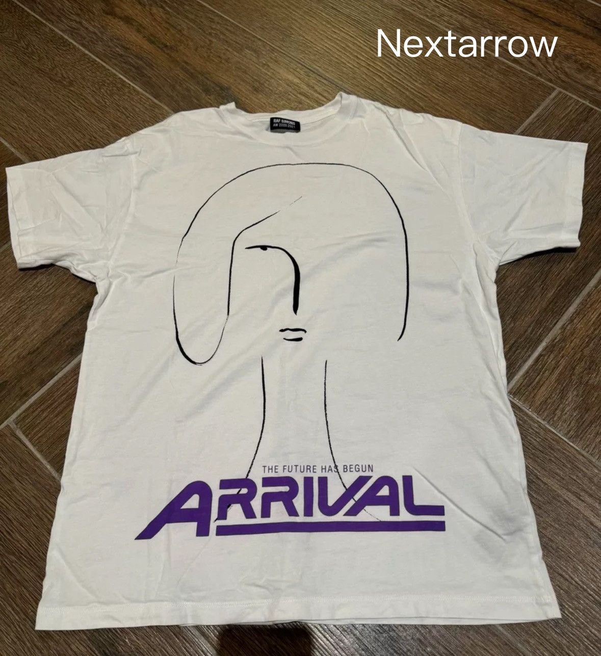 Simons Raf Simons Fw21 White Slogan Print Short Sleeve T Shirt