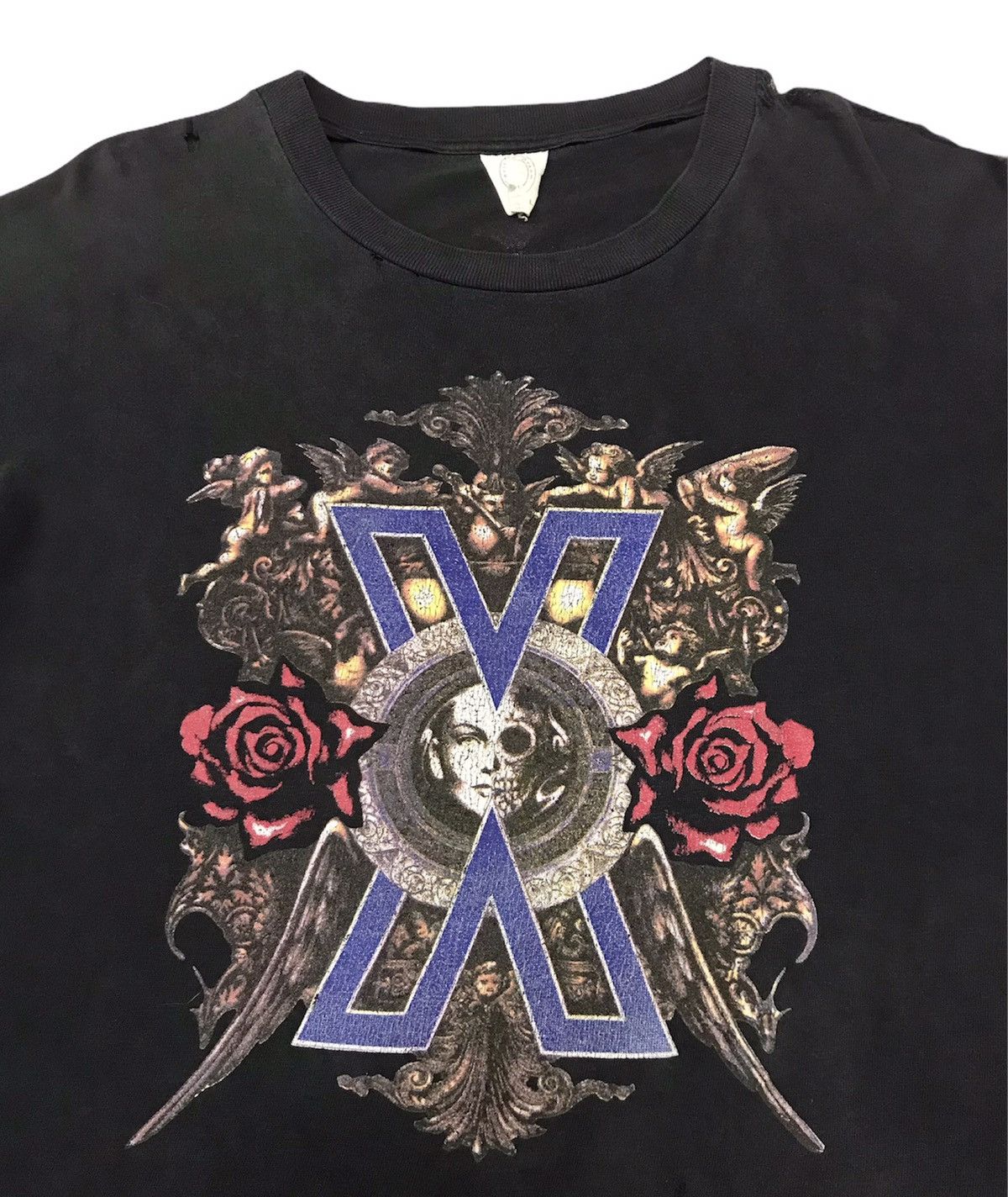 Japanese Brand X Vintage 90s Vintage Disteressed X Japan Psychedelic Tour Tee