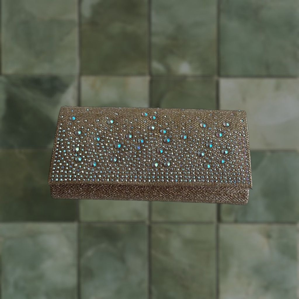 Mcclintock Jessica Mcclintock Clutch Crossbody Purse Sparkle Stones Champagne Gold Rose Lipi T-Shirts, Hoodie, Sweatshirt