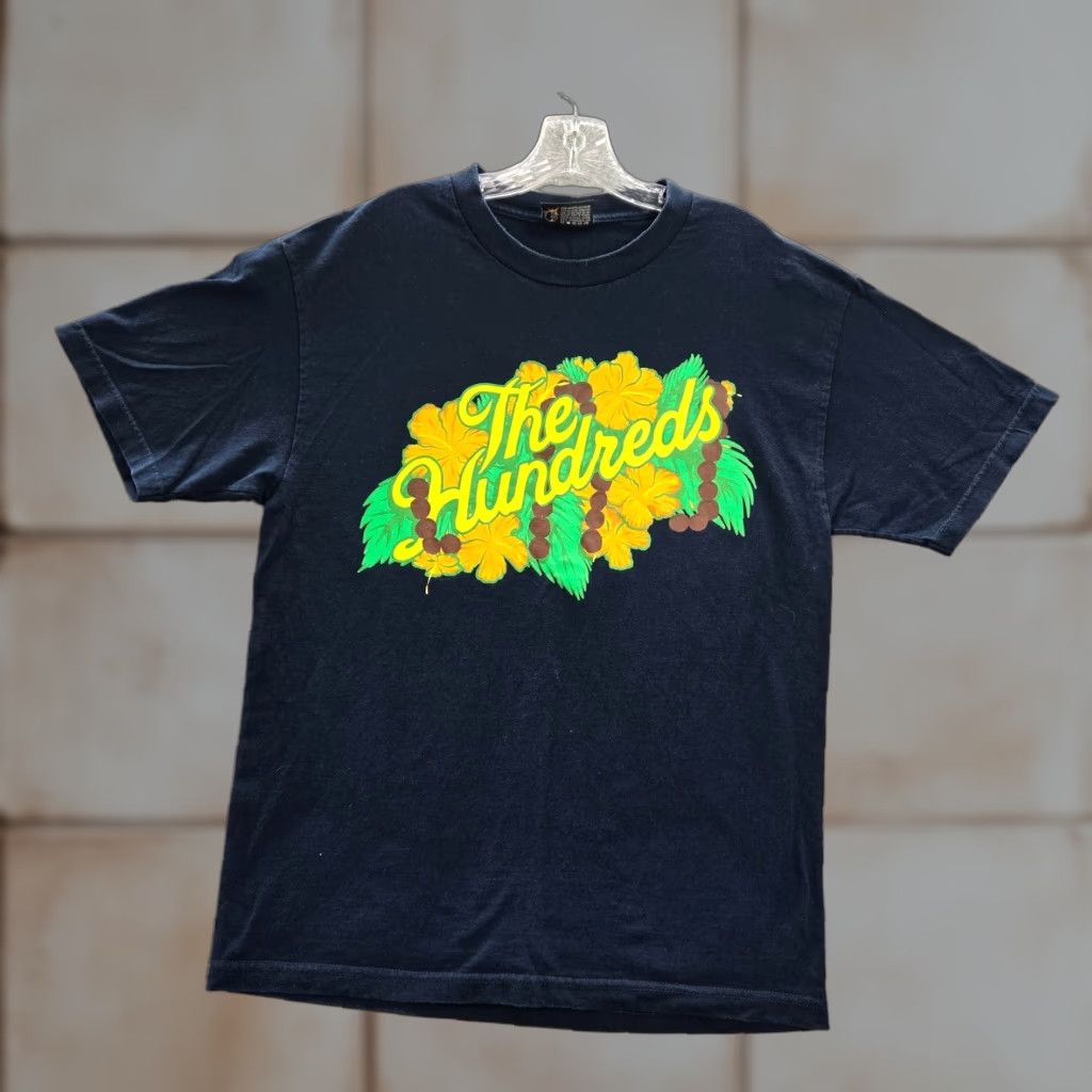Hundreds The Hundreds Shirt Large Men Blue Floral Hawaiian Crew Neck Short Sleeve Tee Hoodie, Sweatshirt | FlexRushtees.com