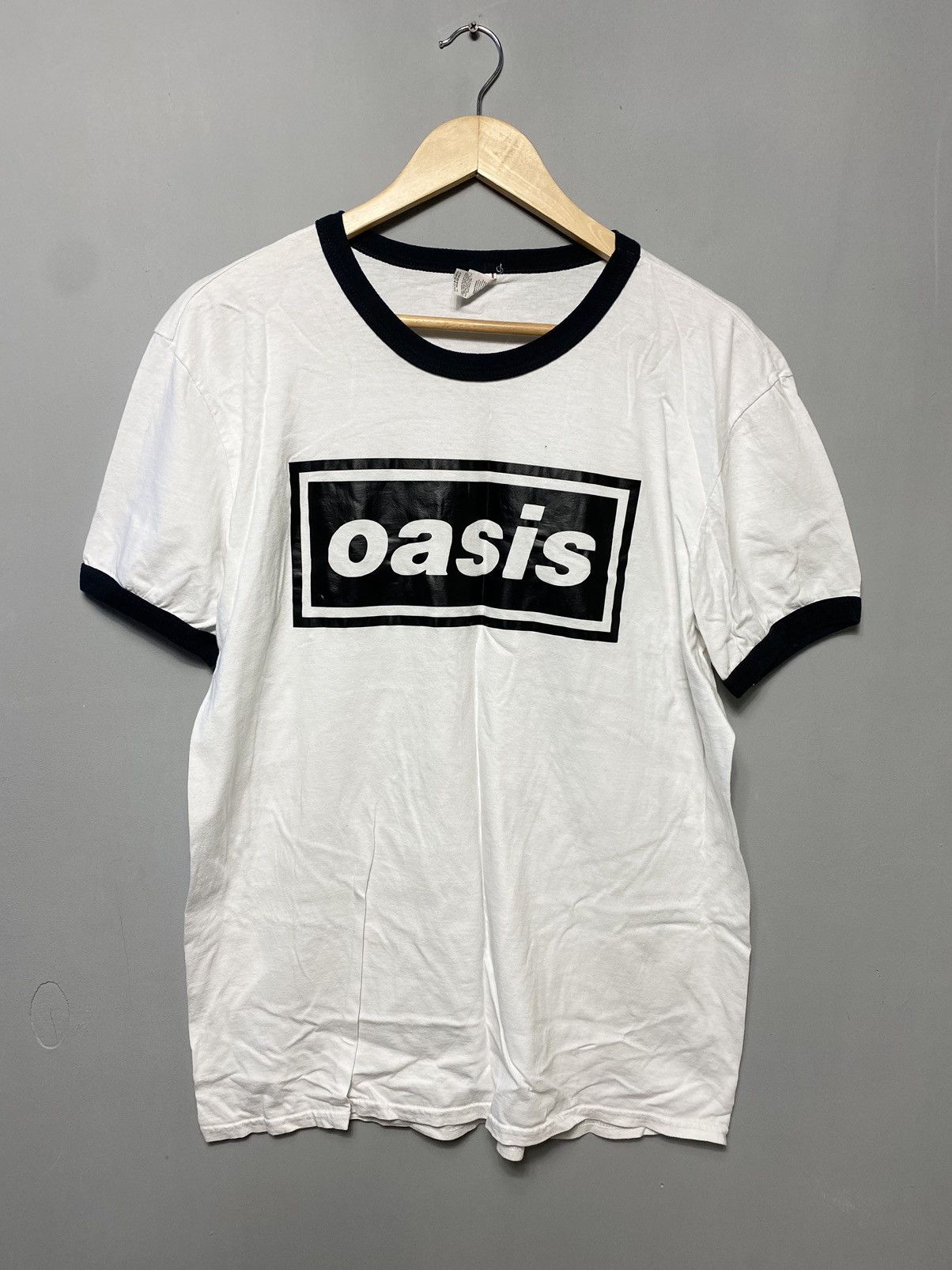 Vintage Oasis Box Logo Shirt Hoodie, Sweatshirt | FlexRushtees.com