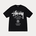 Stussy World Tour Tee Black Deadstock Ds Large Hoodie, Sweatshirt | FlexRushtees.com
