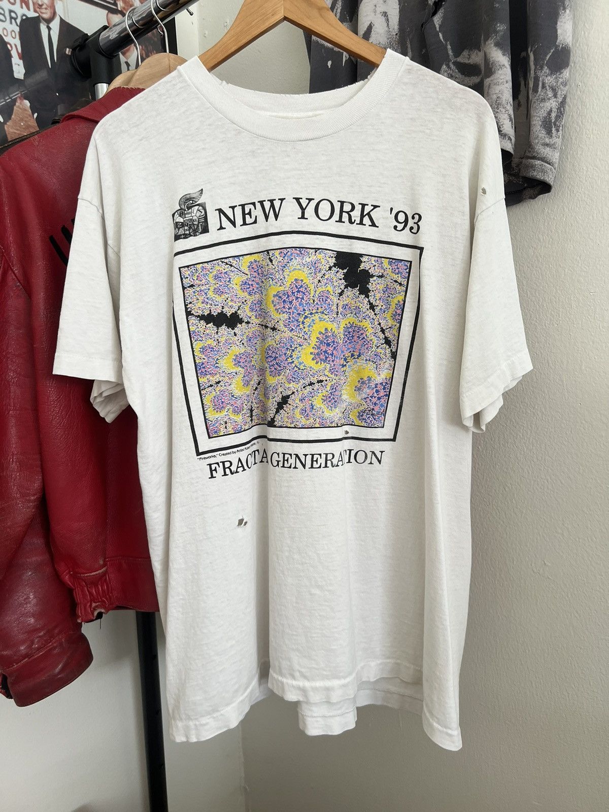 Grateful Dead X Vintage Vintage 90s Fractal T Shirt Art Matrix Grateful Dead Tee Xl Hoodie, Sweatshirt | FlexRushtees.com