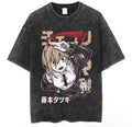 Y2k Vintage Washed Chainsaw Man Short Sleeve T Shirt Hoodie, Sweatshirt | FlexRushtees.com