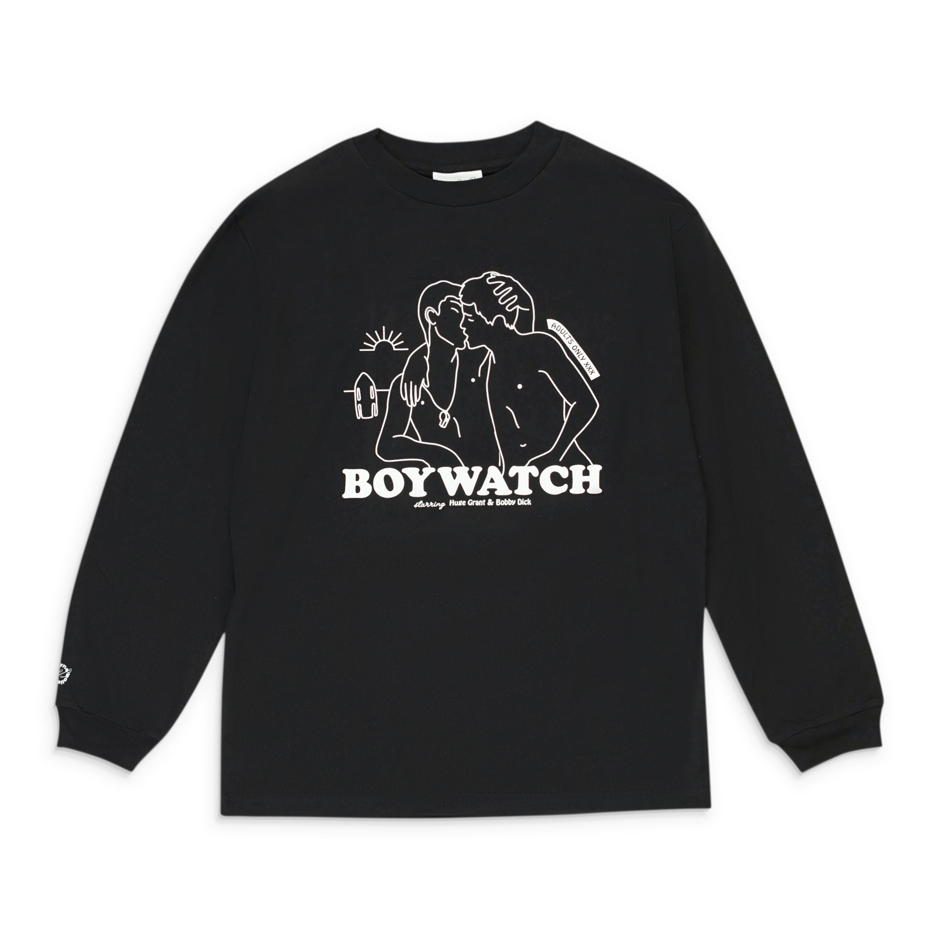 Carne Bollente Boywatch Ls Black T Shirt Size S Hoodie, Sweatshirt | FlexRushtees.com