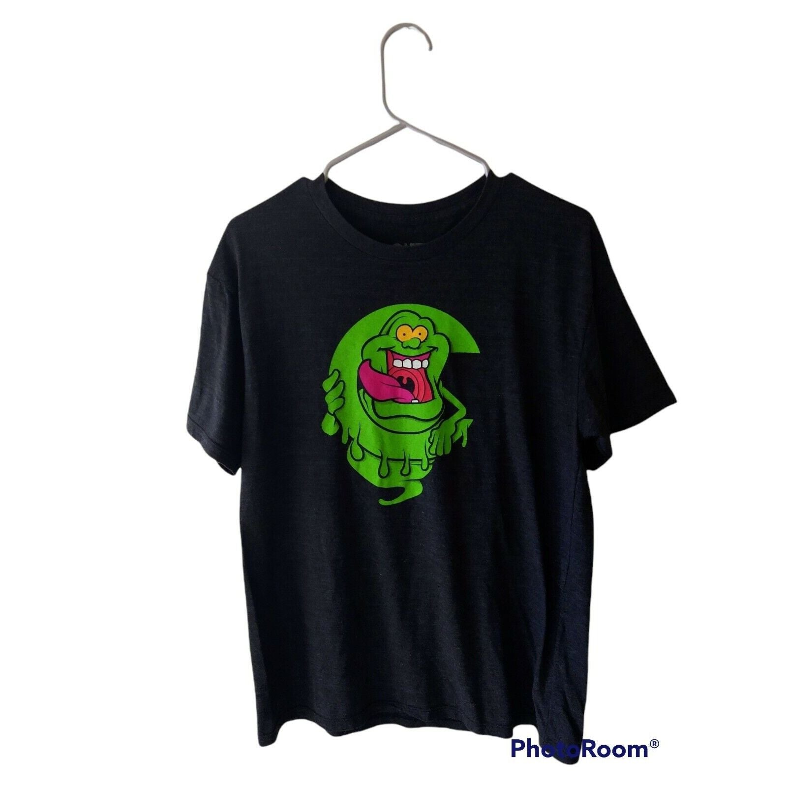Other Ghostbusters Slimer Chive Black T Shirt Men S Large